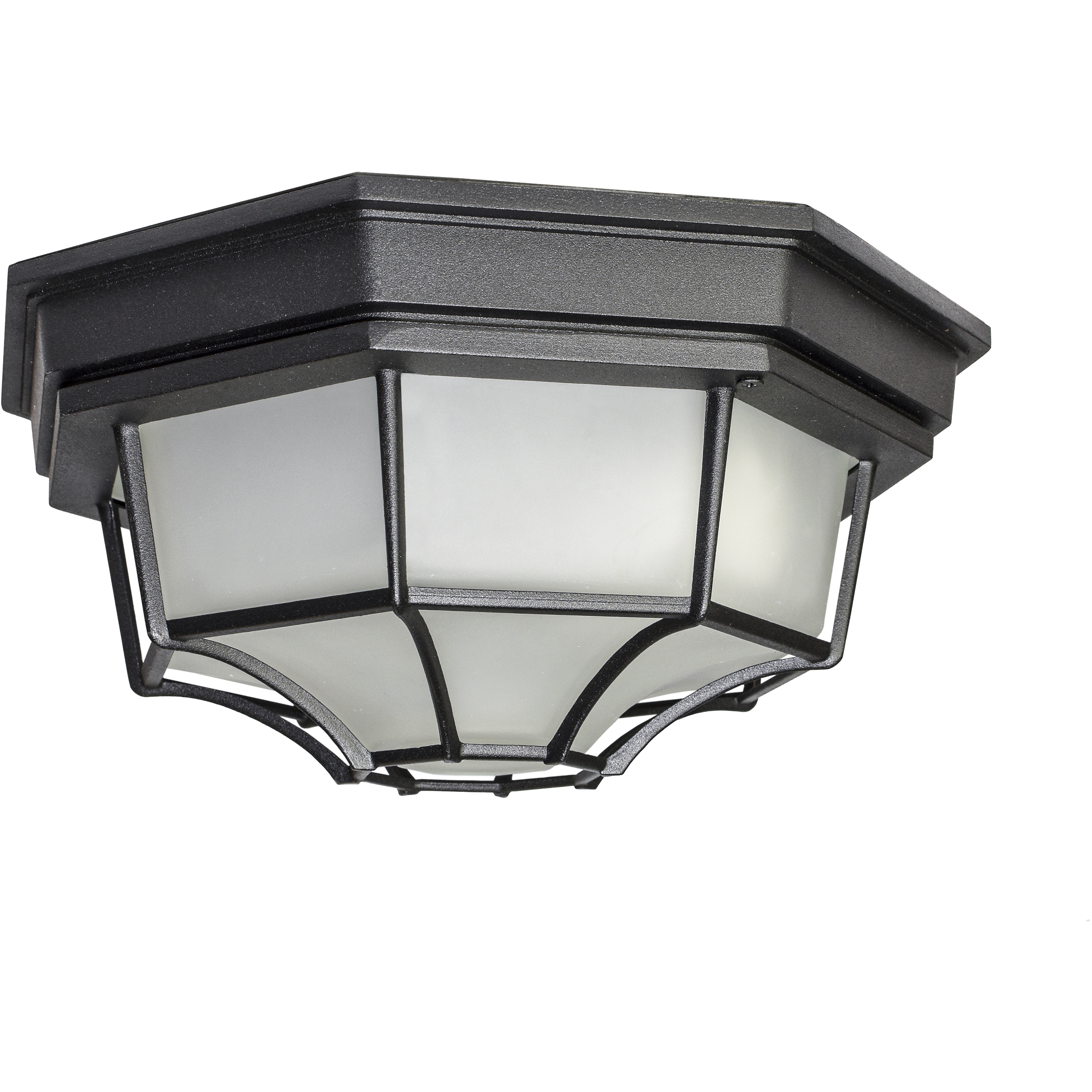 Crown Hill LED 11.5 inch Black Outdoor Flush Mount