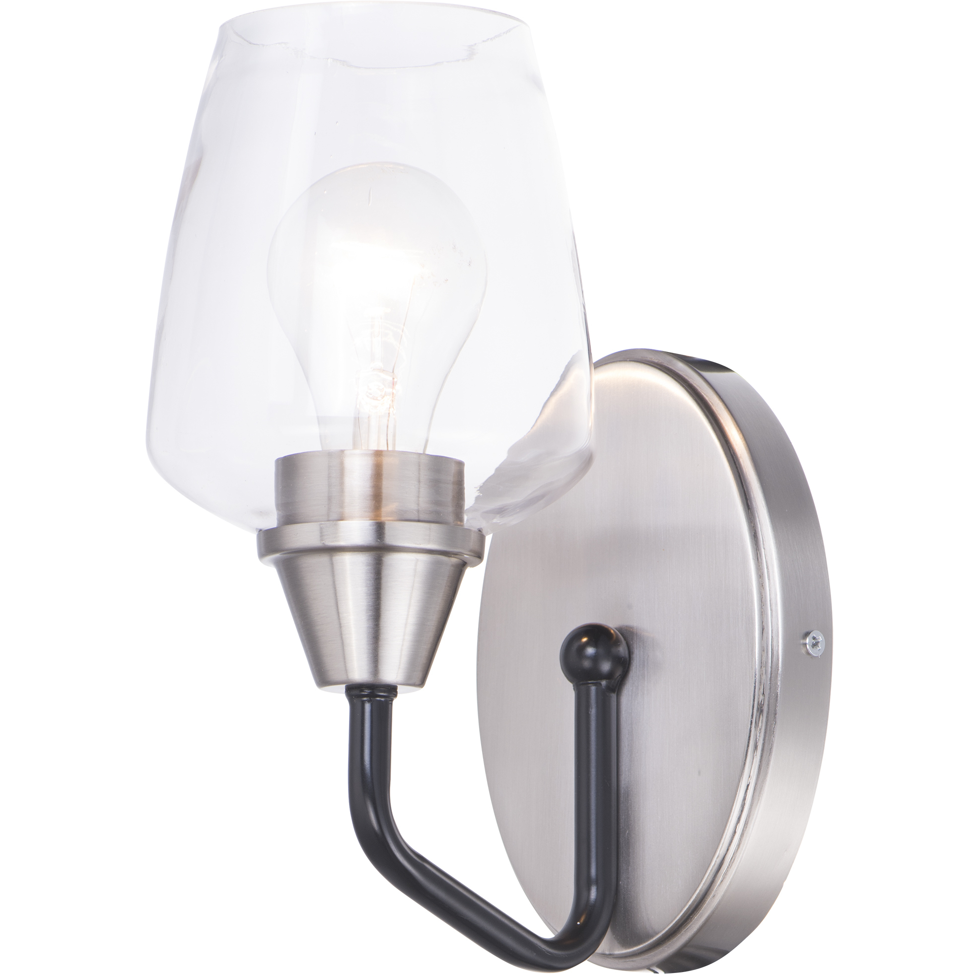 Goblet 1 Light 4.75 inch Black and Satin Nickel Wall Sconce Wall Light