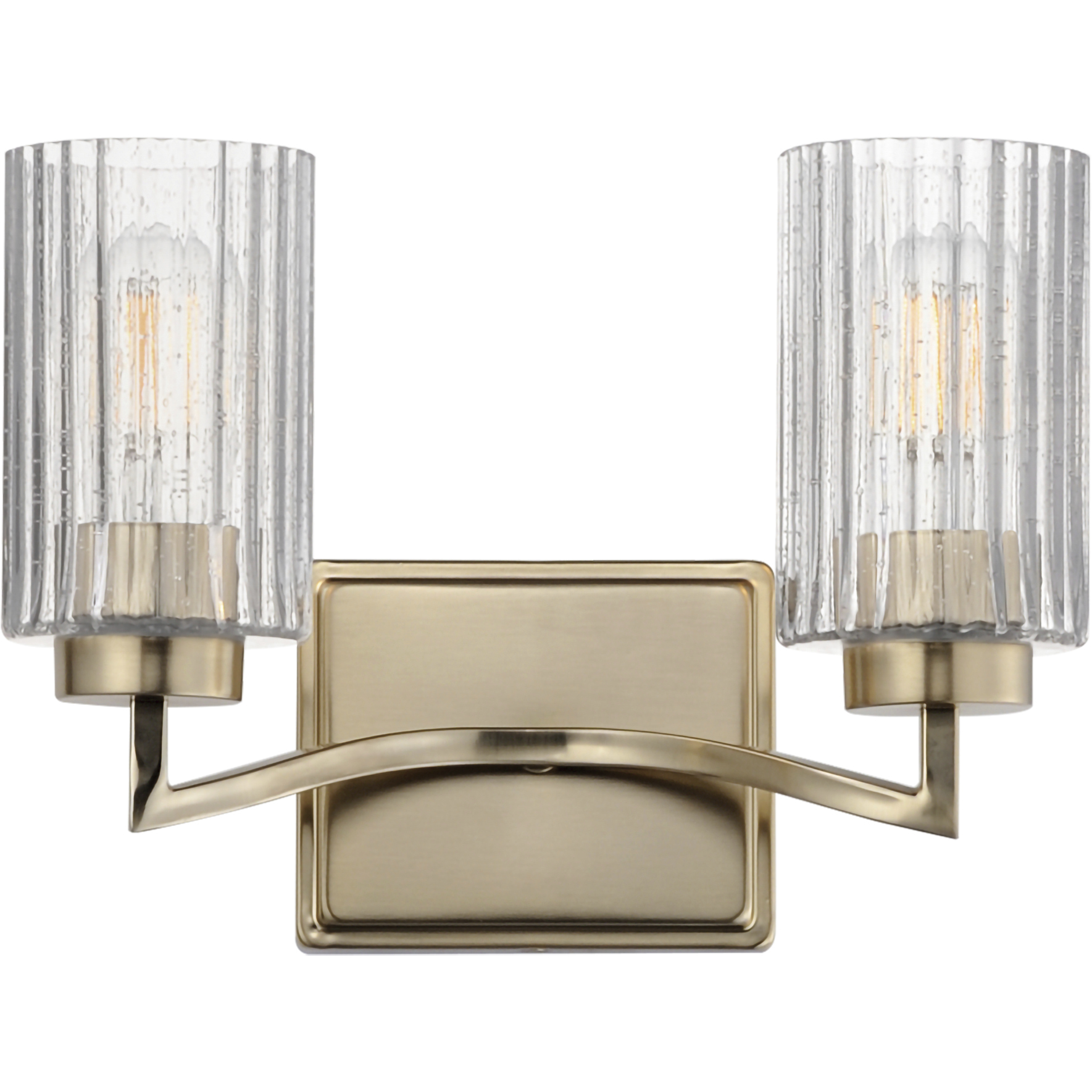 Rigata 2 Light 13.75 inch Satin Champagne Bath Vanity Wall Light