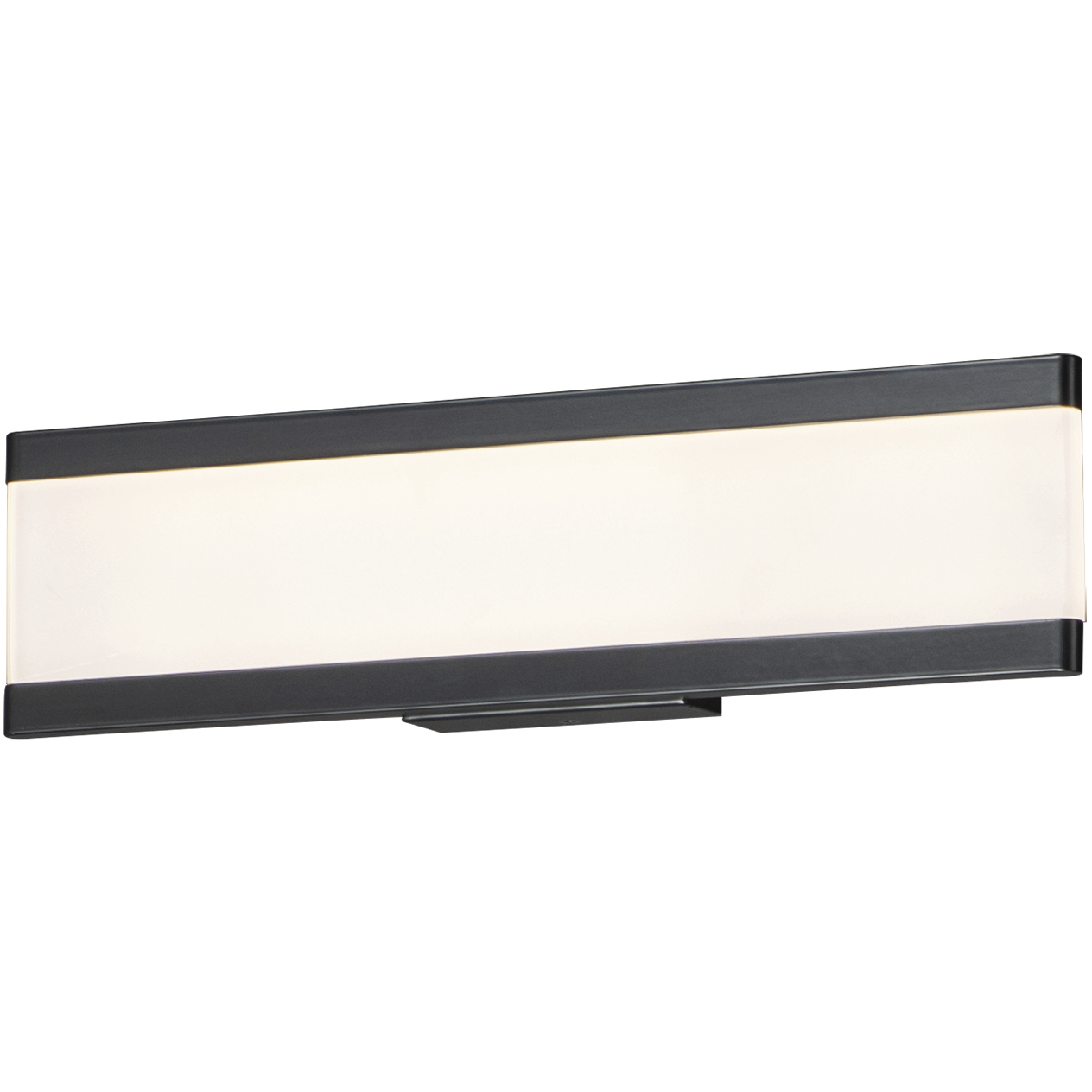 Visor LED 18 inch Black Bath Vanity Wall Light
