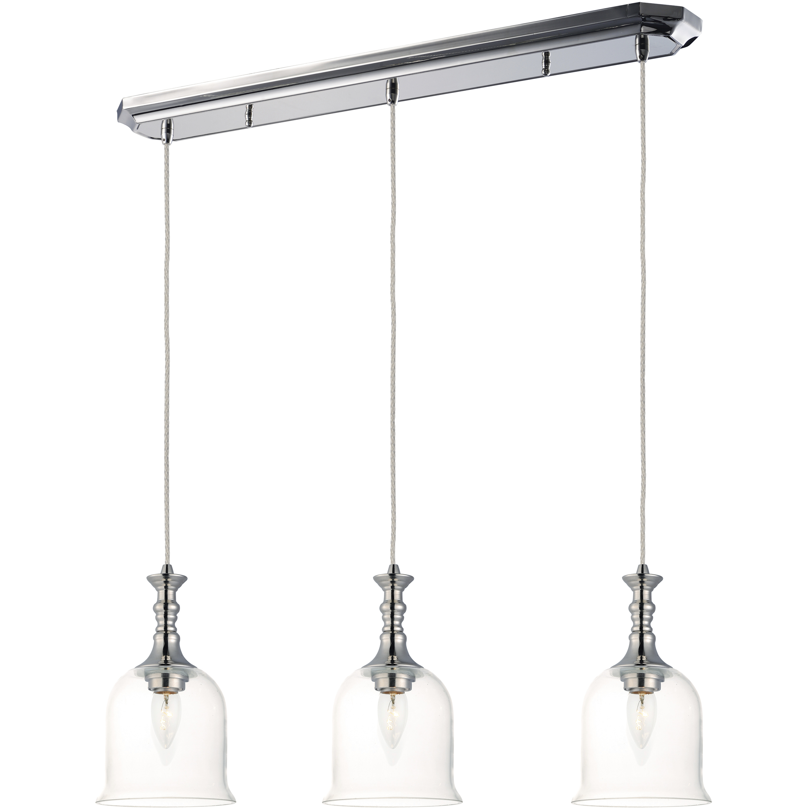 Centennial 3 Light 6.25 inch Polished Nickel Multi-Light Pendant Ceiling Light