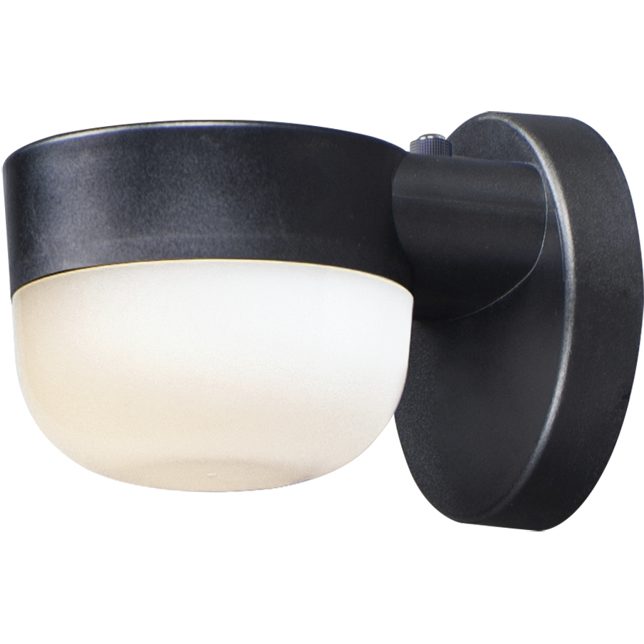 Michelle LED 5 inch Black Outdoor Wall Mount in Frosted