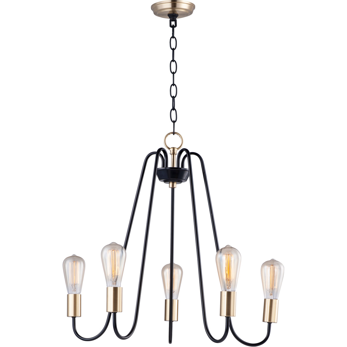Haven 5 Light 23.75 inch Oil Rubbed Bronze/Antique Brass