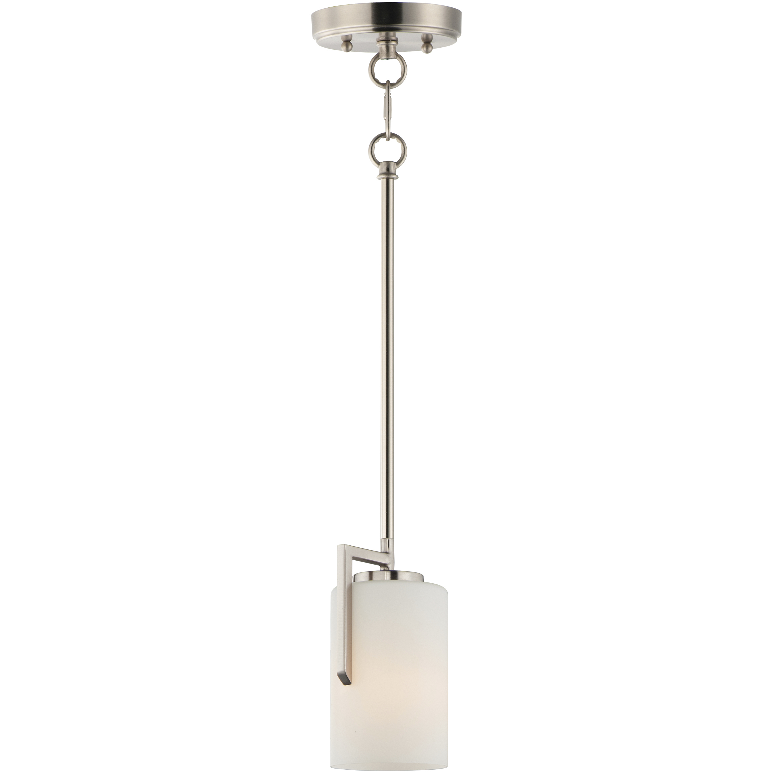 Dart 1 Light 4.5 inch Satin Nickel Mini Pendant Ceiling Light