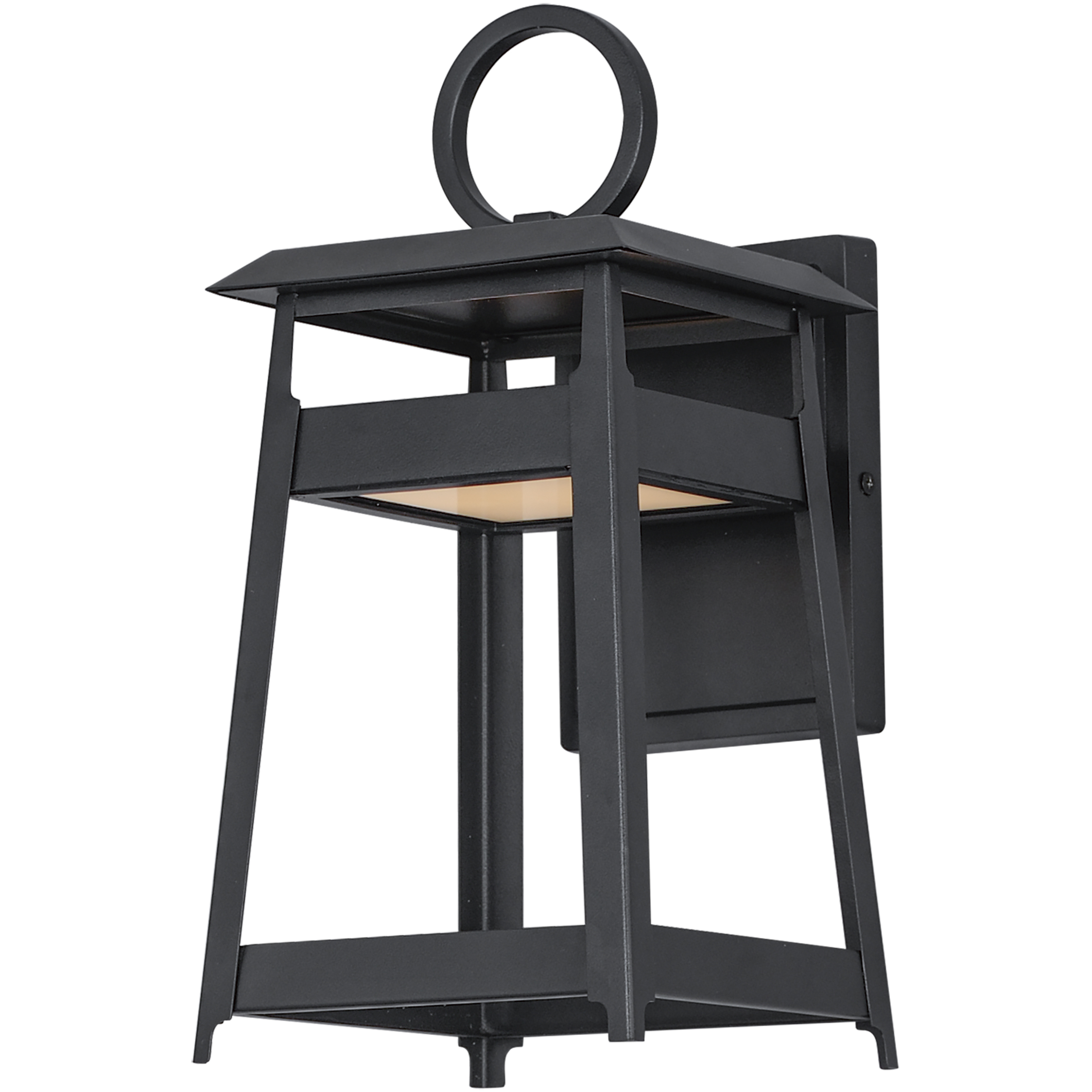 Pagoda LED 13.5 inch Black Outdoor Wall Mount