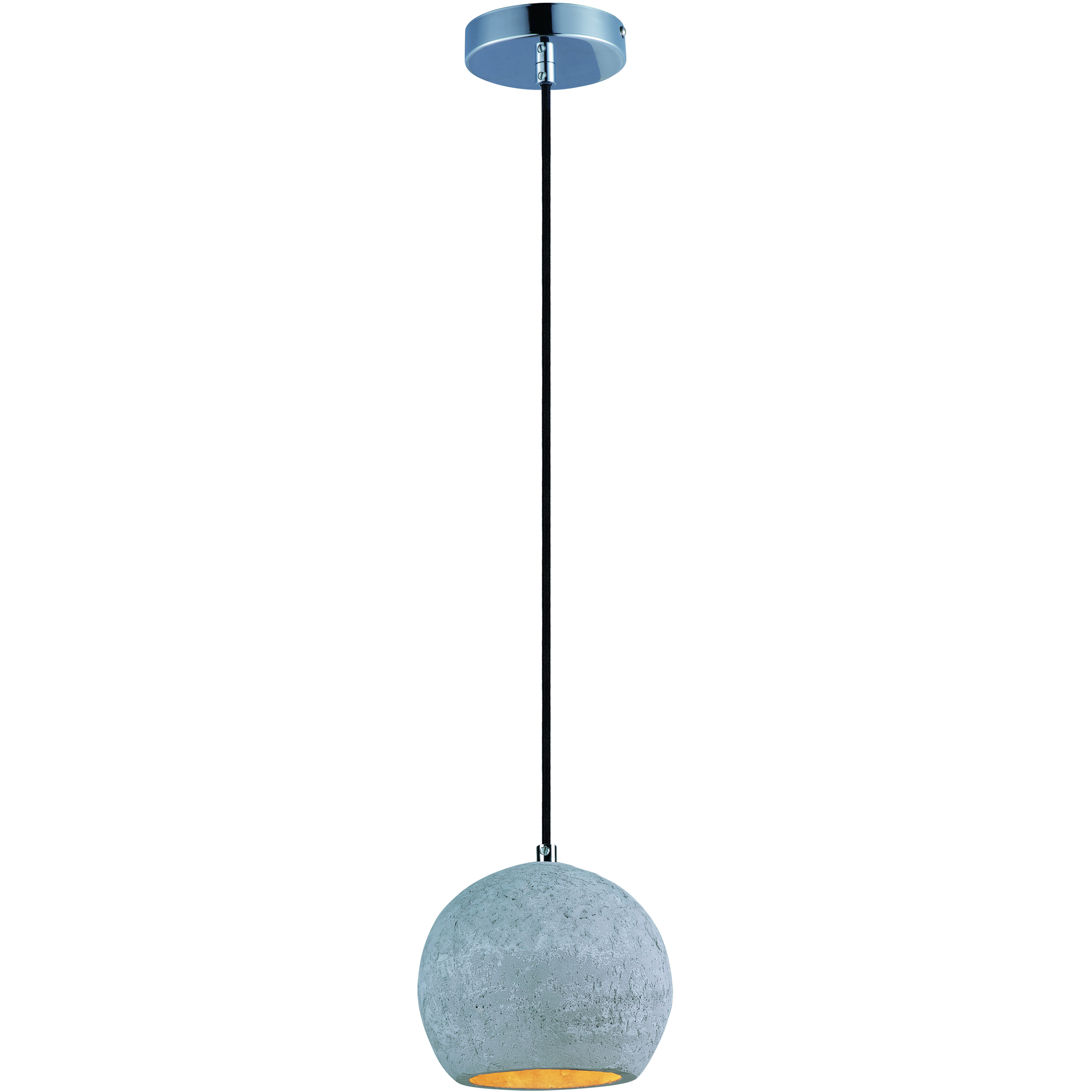 Crete LED 7 inch Polished Chrome Single Pendant Ceiling Light
