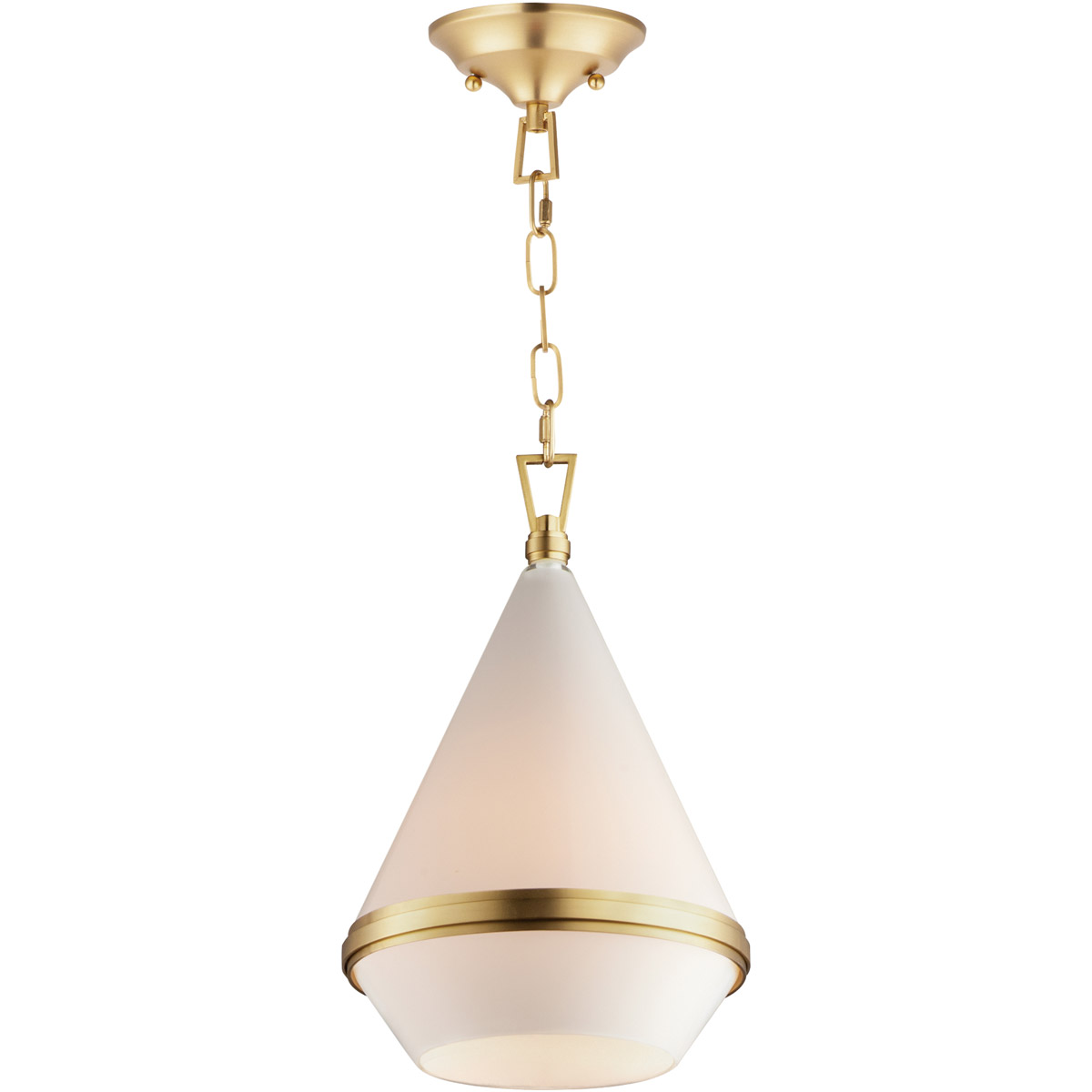 Maxim 10374WTSBR Giza 1 Light 11 inch Satin Brass Single