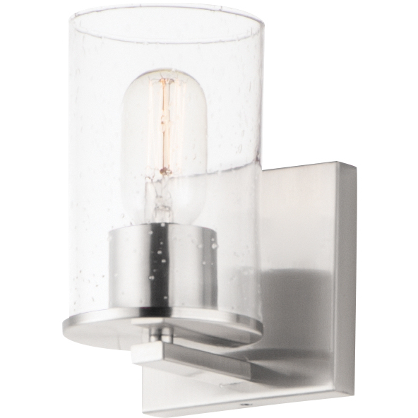 Sleek 1 Light 4.75 inch Satin Nickel Bath Vanity Wall Light