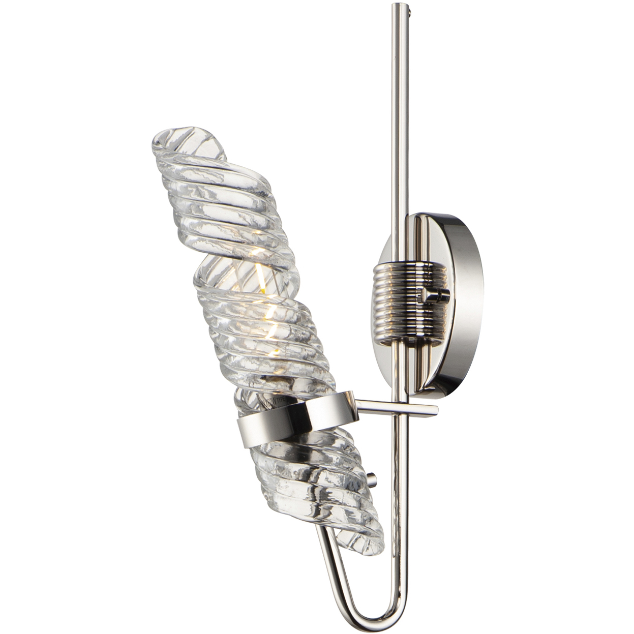 Milano 1 Light 4.75 inch Polished Nickel Bath Vanity Wall Light