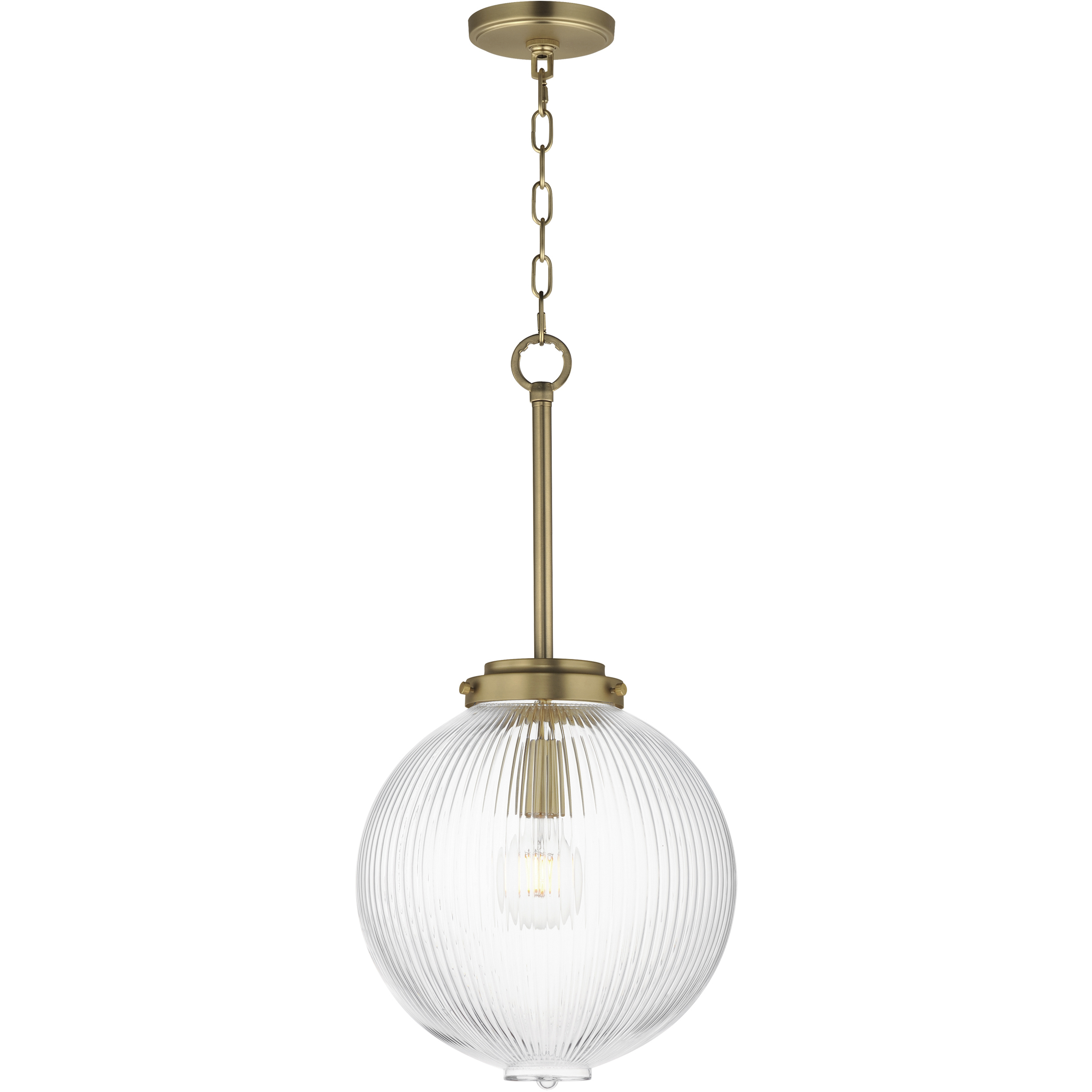 Kasbah 1 Light 11.75 inch Satin Brass Single Pendant Ceiling Light
