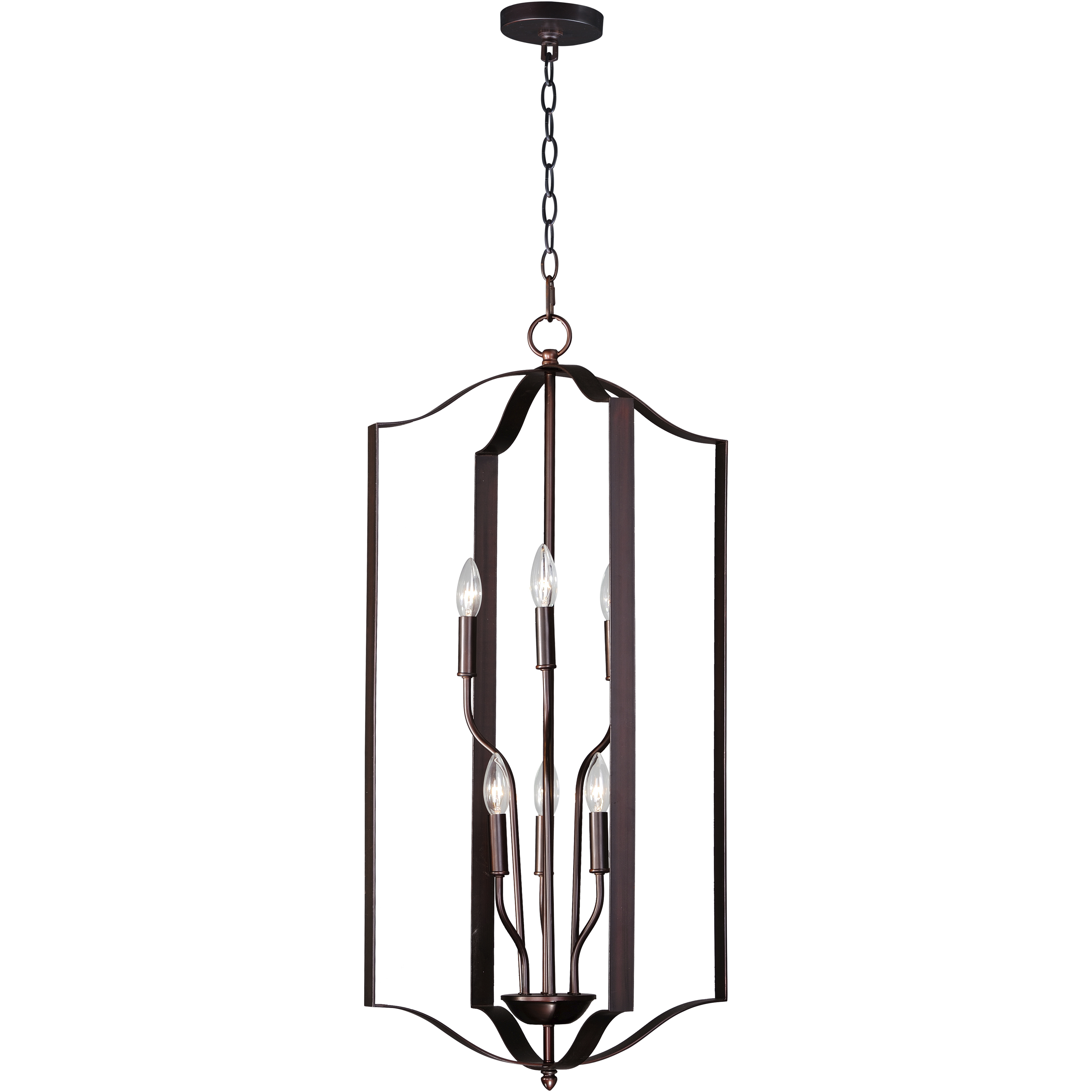 Provident 6 Light 18 inch Oil Rubbed Bronze Single Pendant Ceiling Light