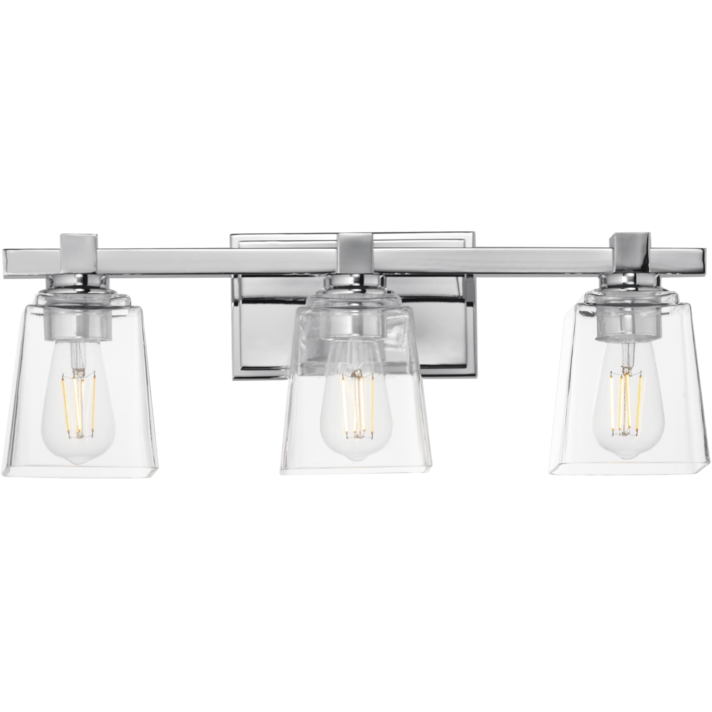 Cubos 3 Light 22.25 inch Polished Chrome Wall Sconce Wall Light