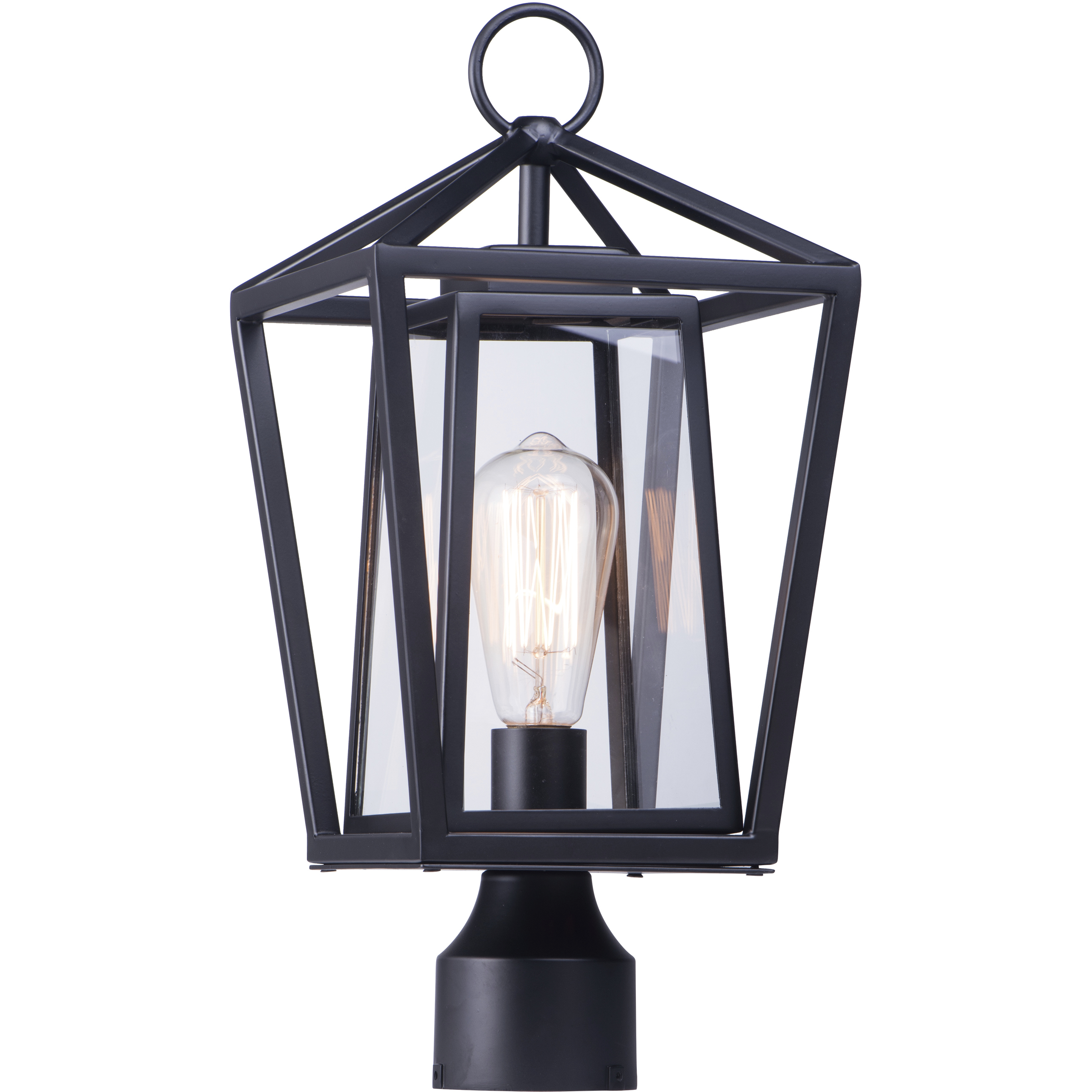 Artisan 1 Light 17.25 inch Black Outdoor Pole/Post Mount