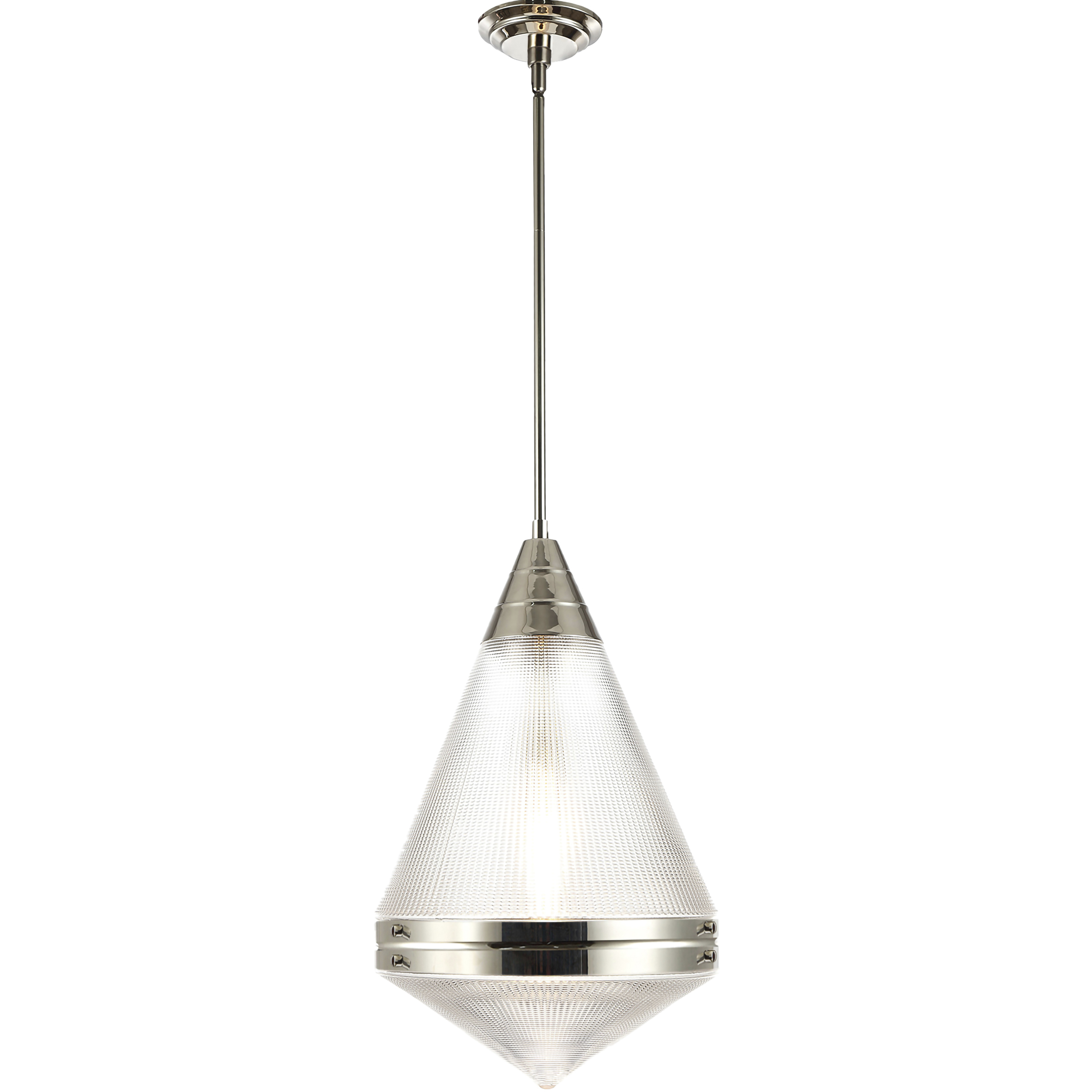 Hargreaves 1 Light 13.5 inch Polished Nickel Single Pendant Ceiling Light