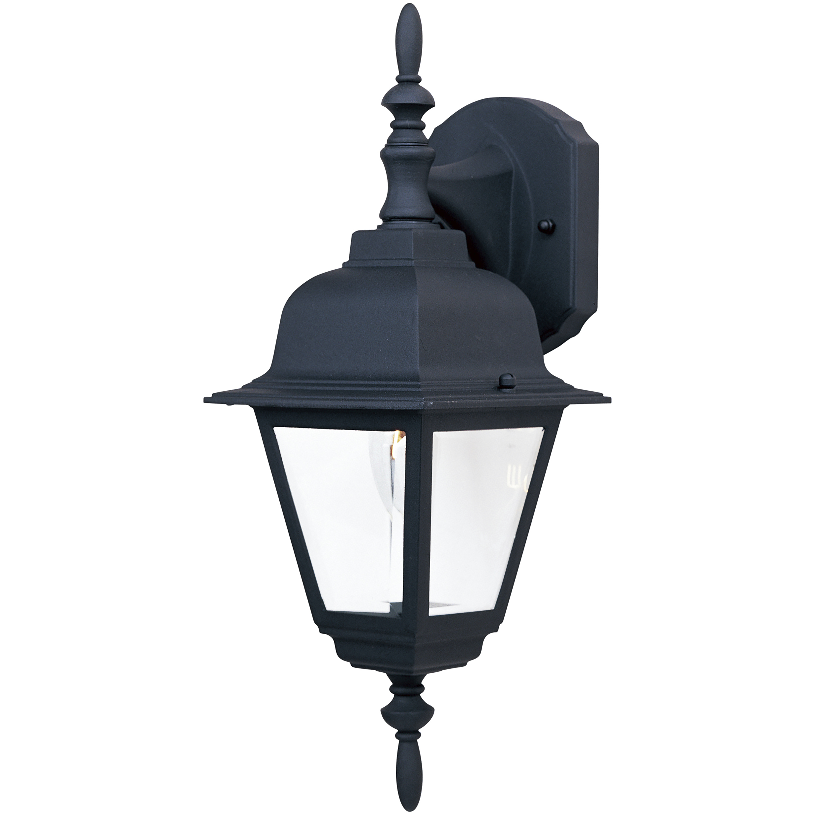 Builder Cast 1 Light 16.75 inch Black Outdoor Wall Mount