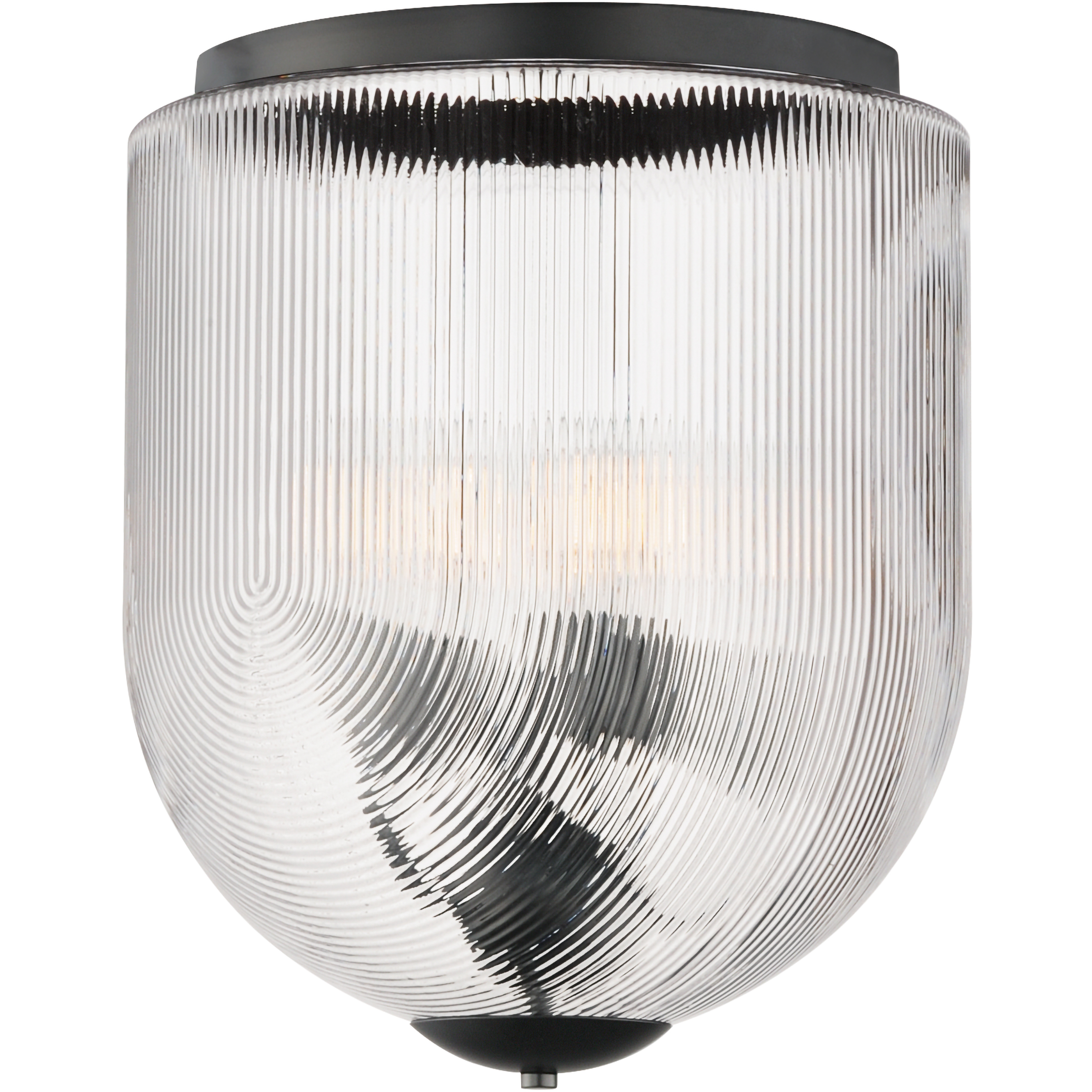 Dune 4 Light 15.75 inch Black Semi-Flush Mount Ceiling Light