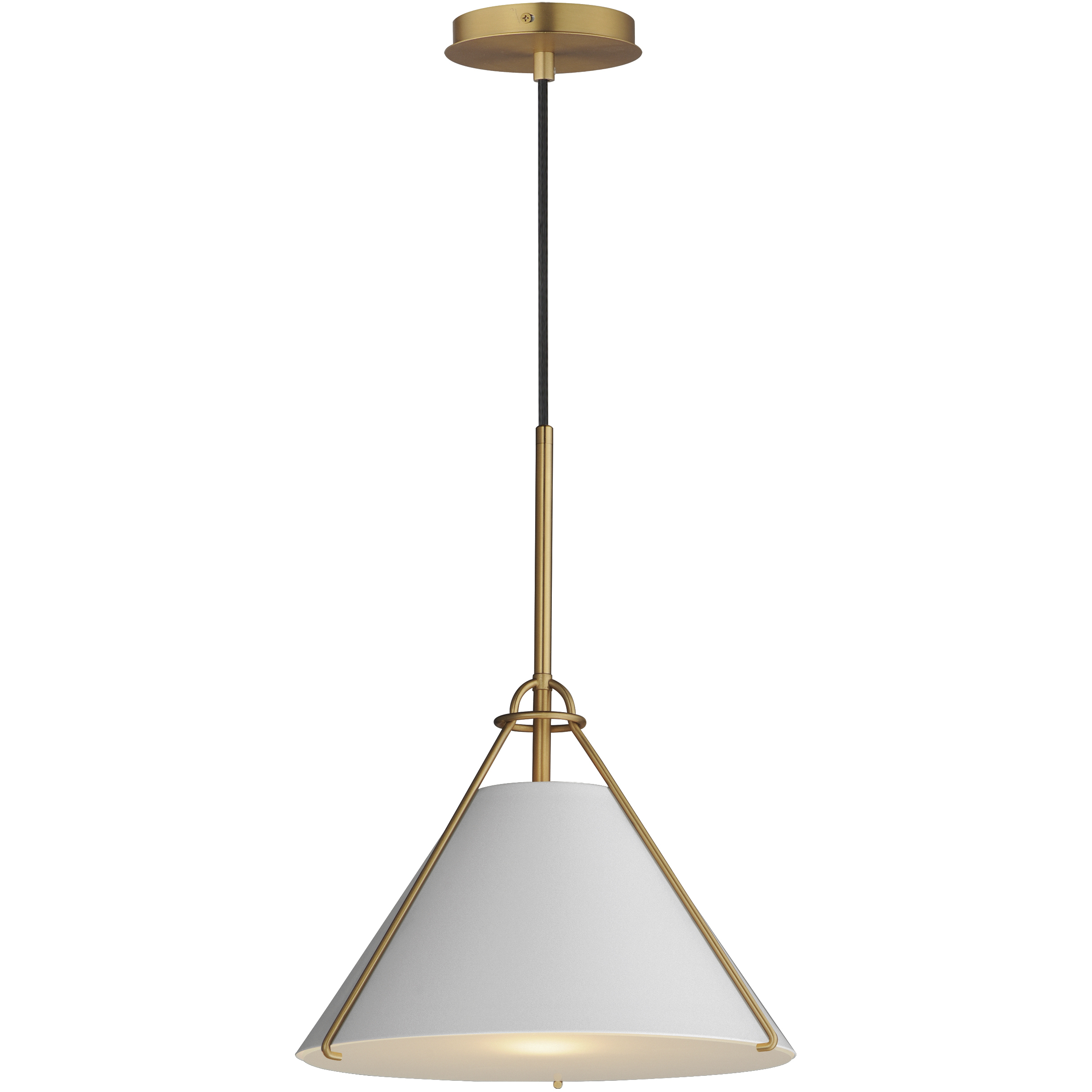 Lucas 1 Light 13.25 inch Light French Gray and Natural Aged Brass Single Pendant Ceiling Light