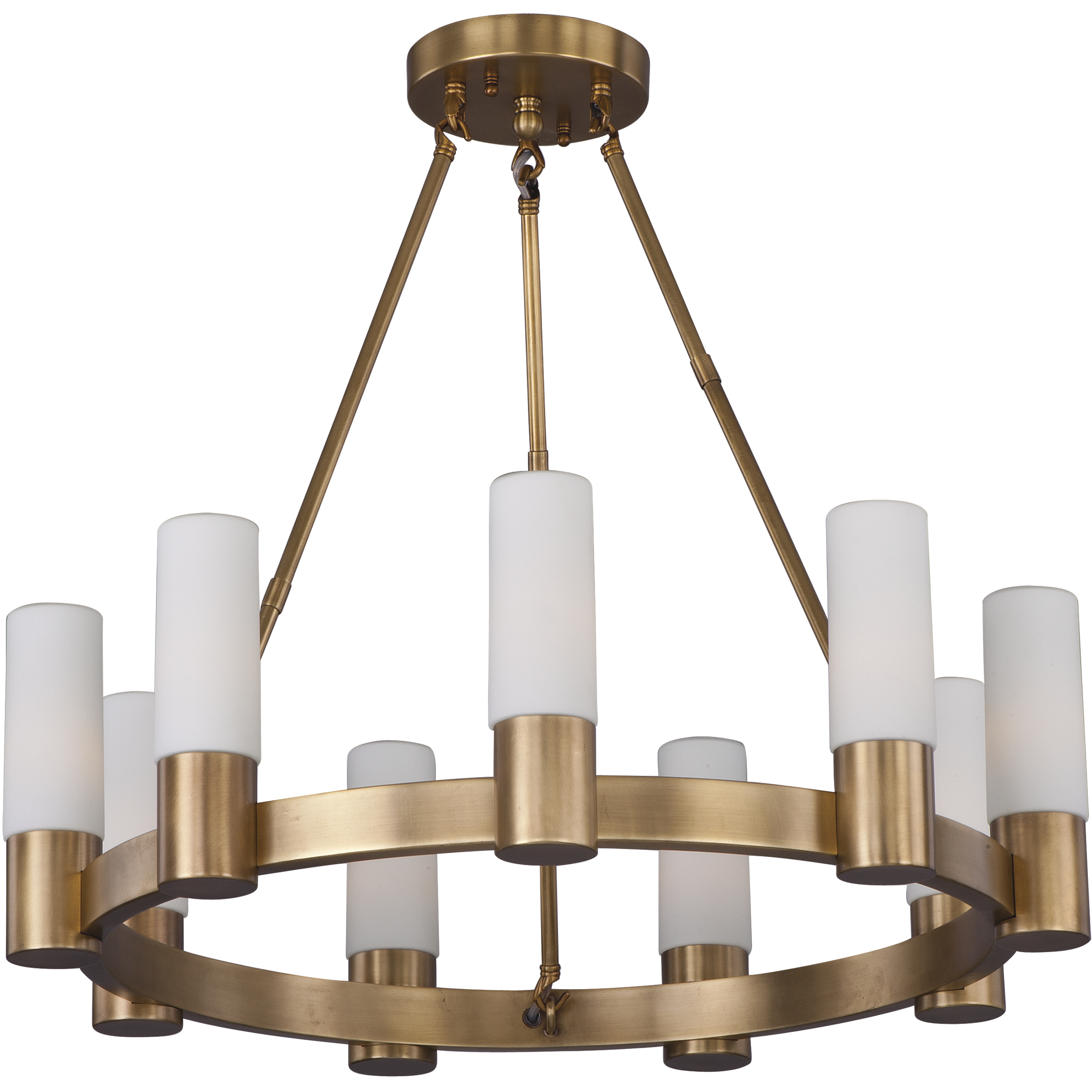 Contessa 9 Light 27 inch Natural Aged Brass Single-Tier Chandelier Ceiling Light