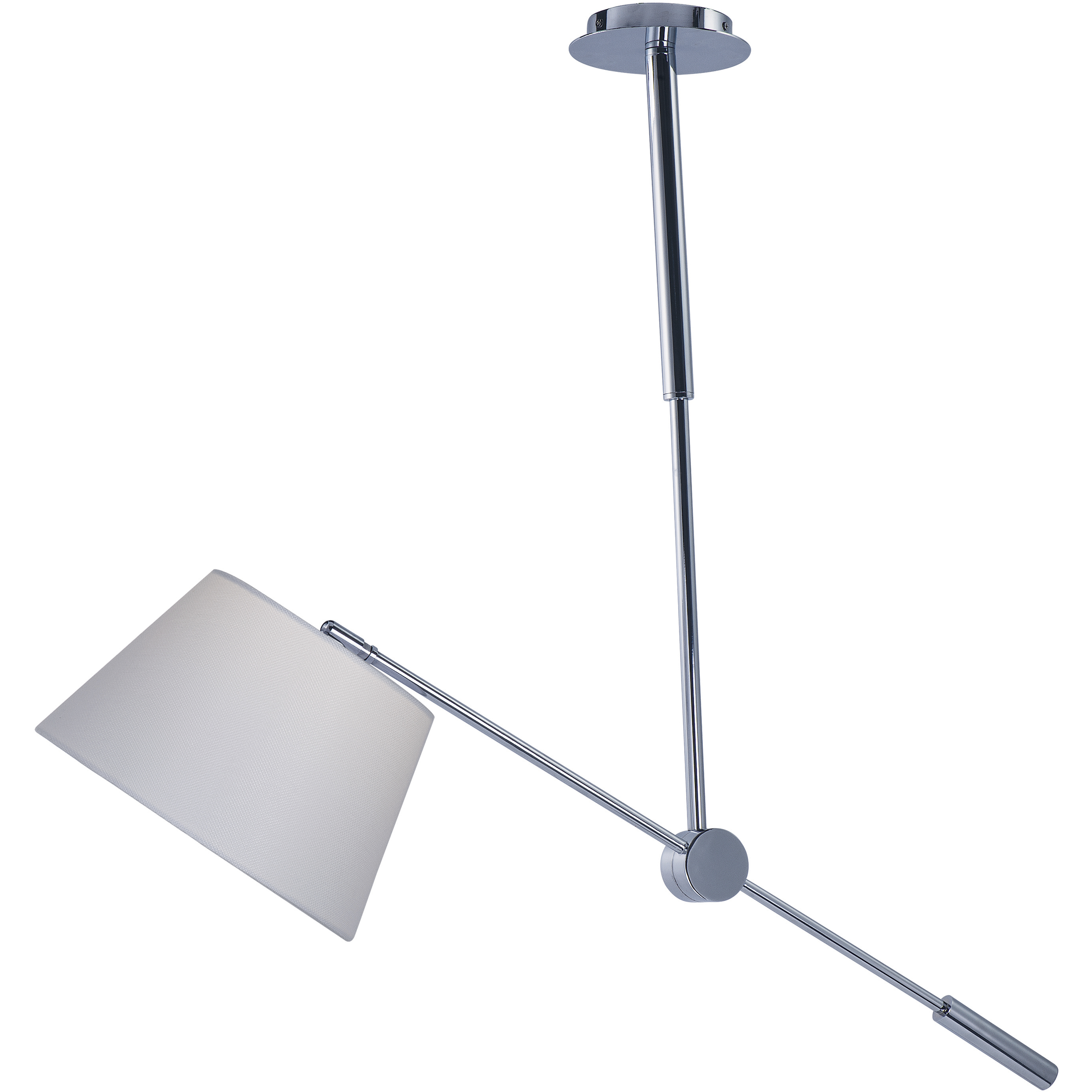 Hotel LED 11.75 inch Polished Chrome Single Pendant Ceiling Light