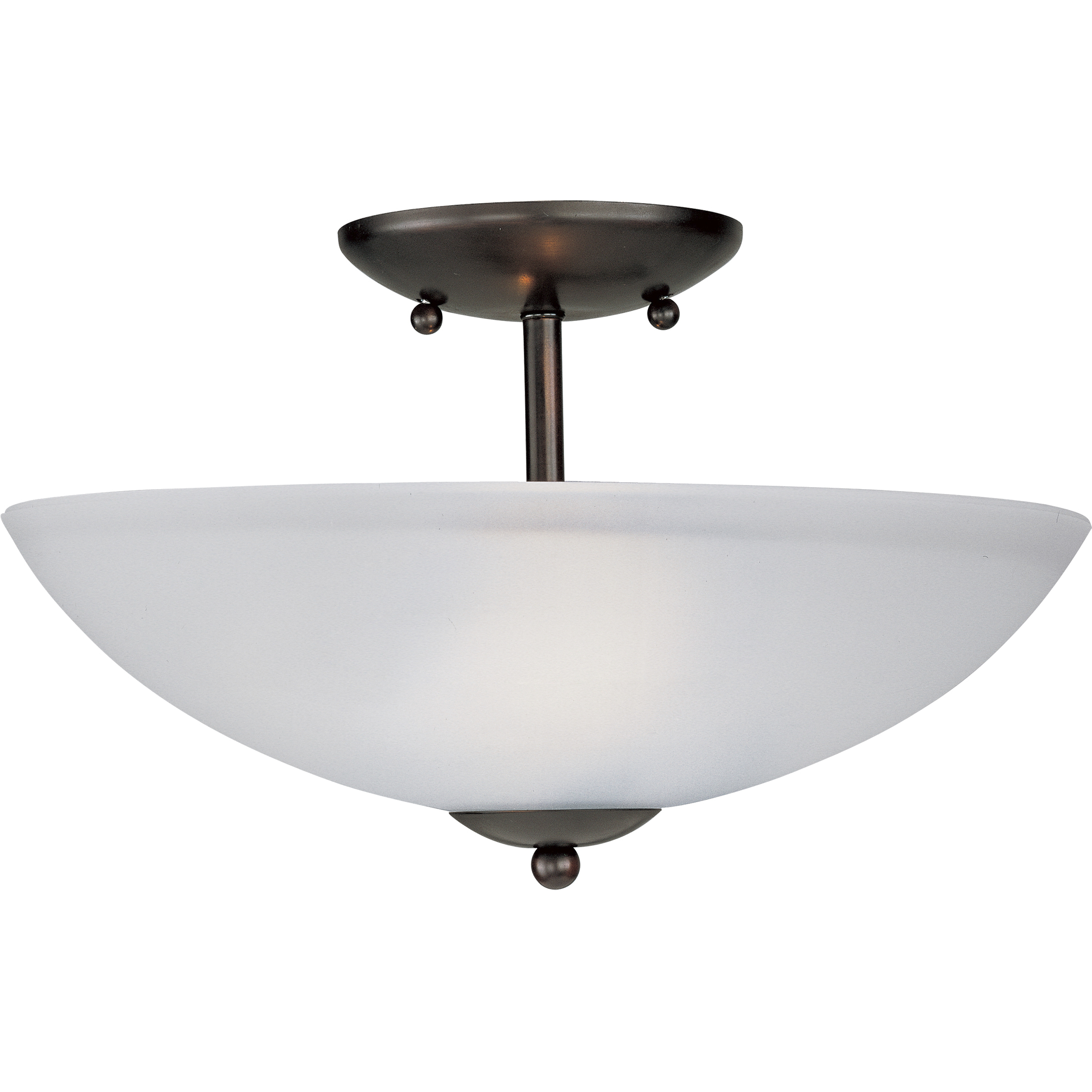 Logan 2 Light 13 inch Oil Rubbed Bronze Semi-Flush Mount Ceiling Light