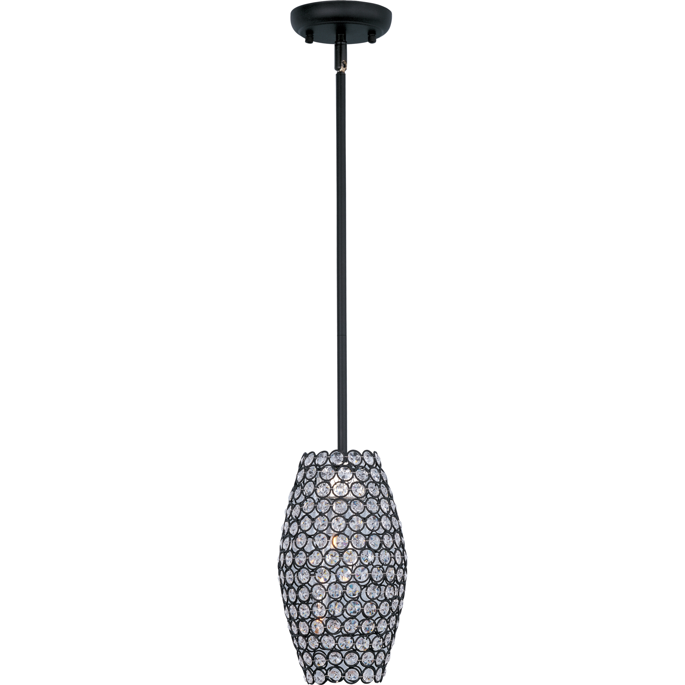 Glimmer 3 Light 6 inch Bronze Single Pendant Ceiling Light