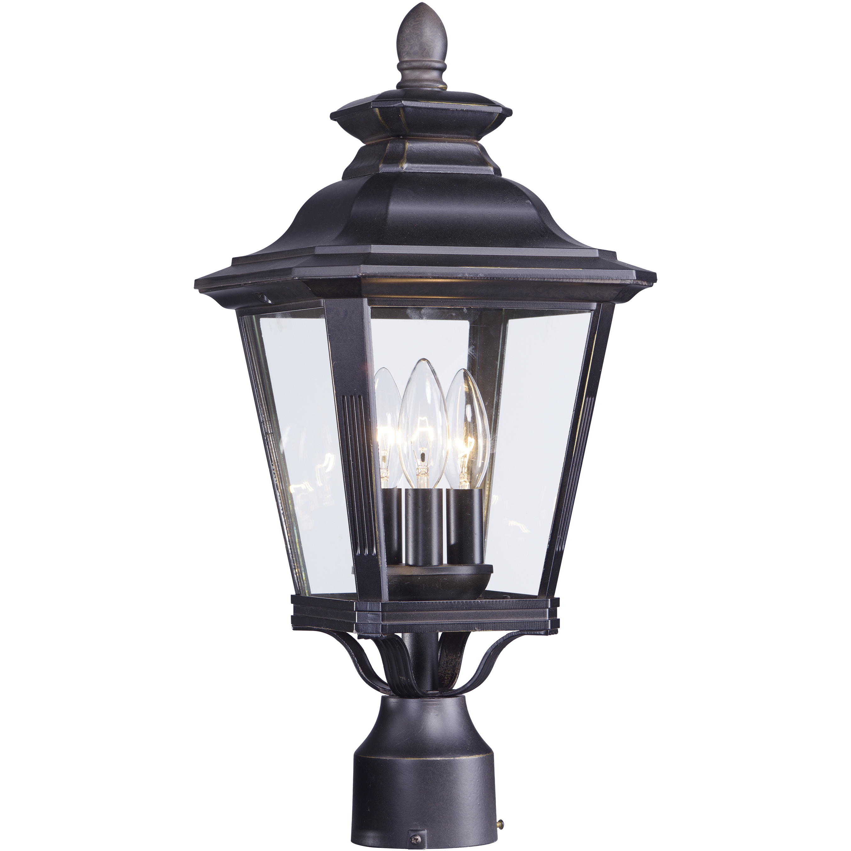 Knoxville 3 Light 19.5 inch Bronze Outdoor Pole/Post Mount