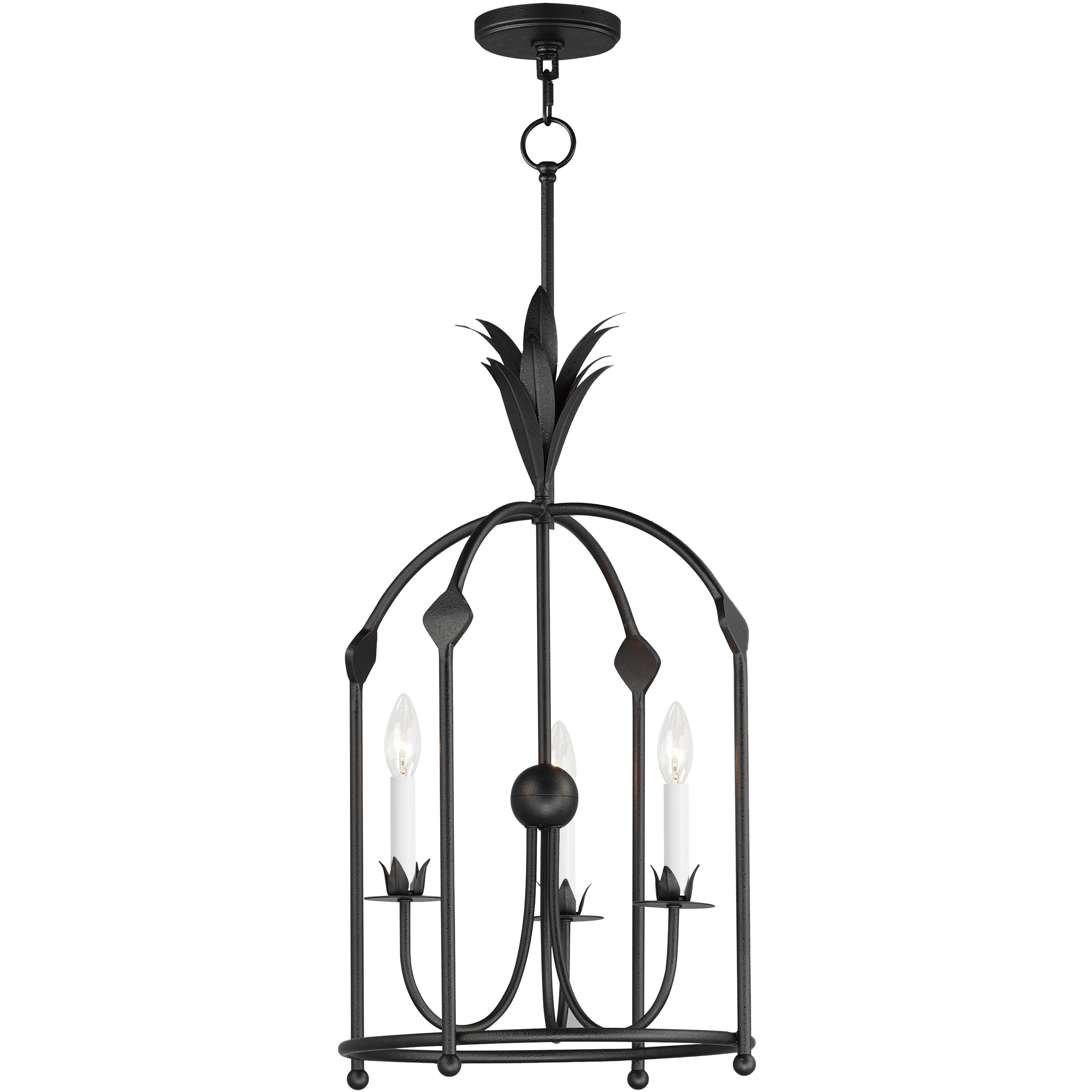 Paloma 3 Light 15 inch Anthracite Entry Foyer Pendant Ceiling Light