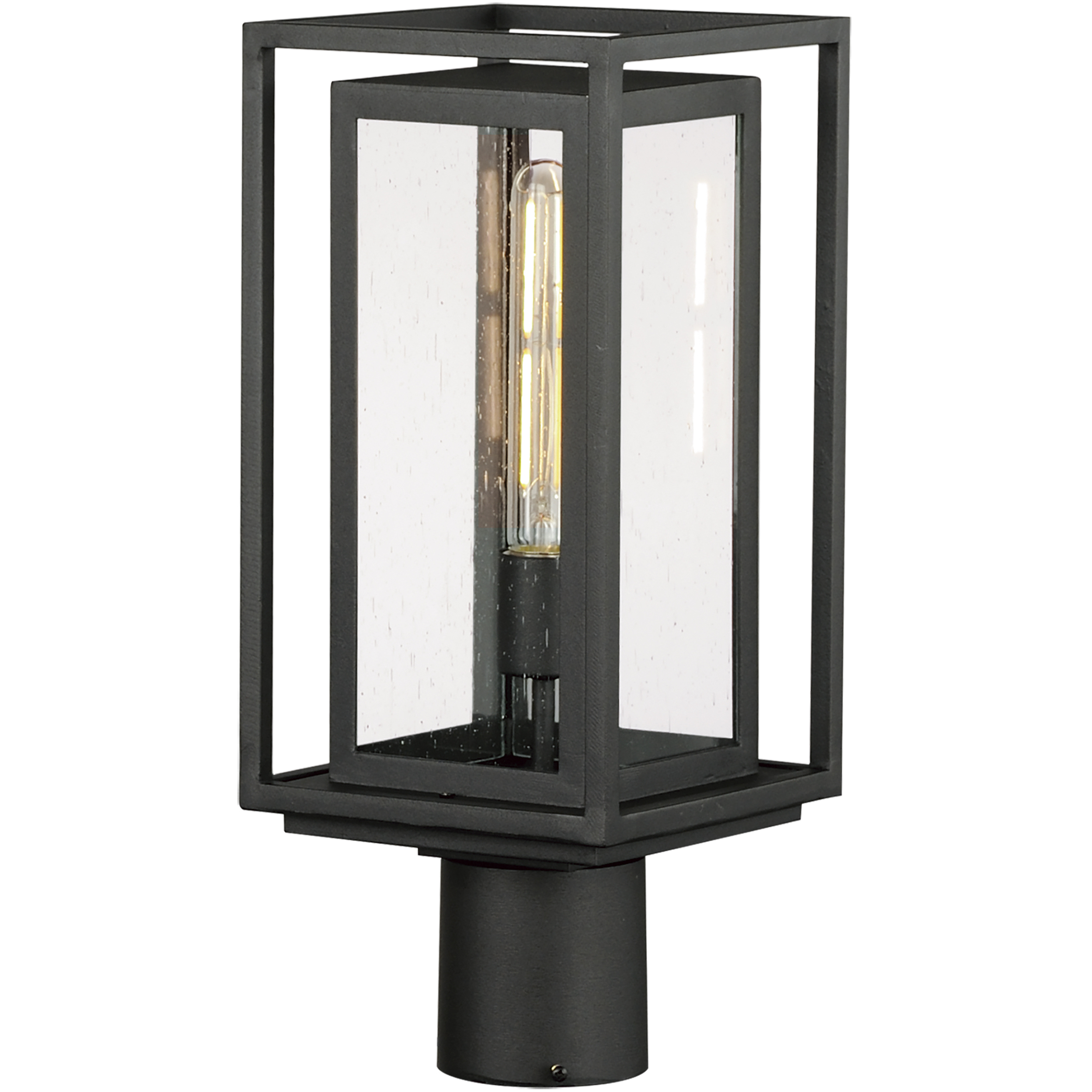 Cabana 1 Light 16.75 inch Black Outdoor Pole/Post Mount