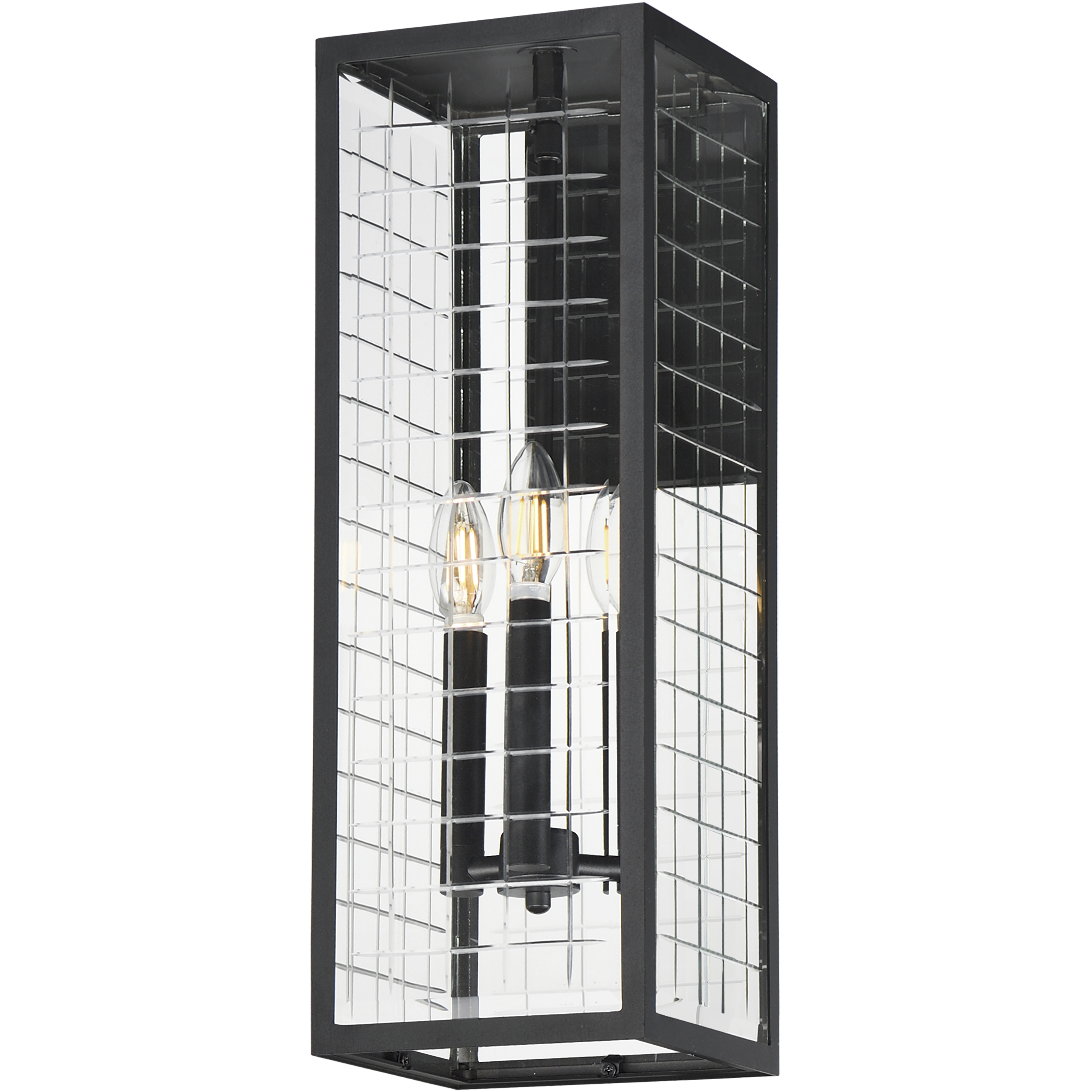 Magnus 3 Light 21 inch Black Outdoor Wall Mount