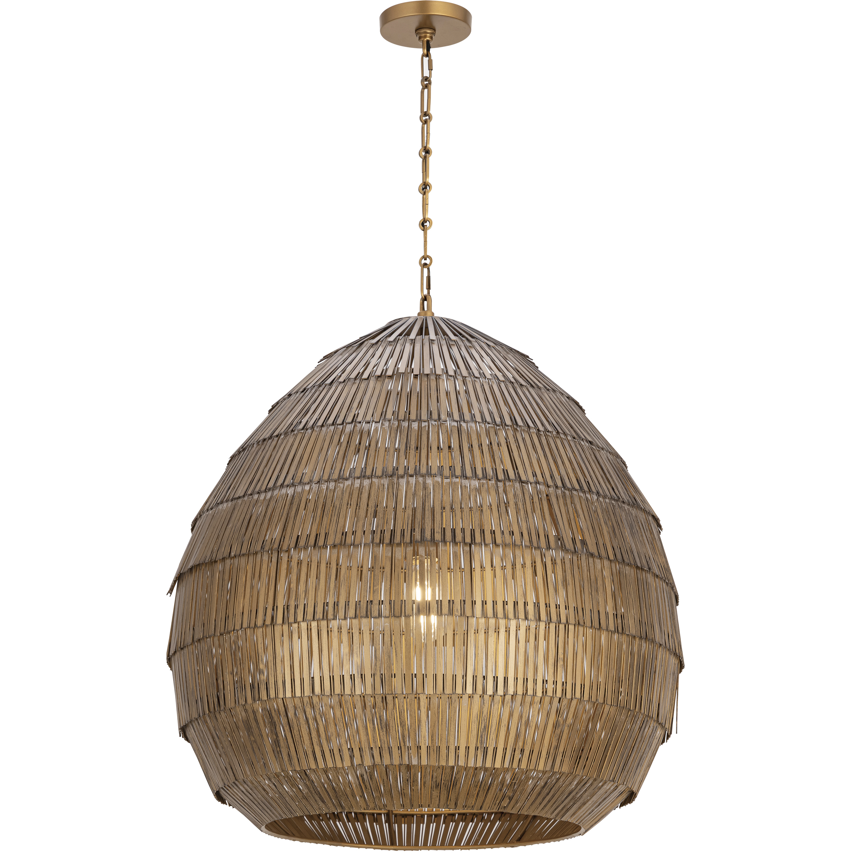 Gilda 1 Light 24.5 inch Antique Brass Single Pendant Ceiling Light