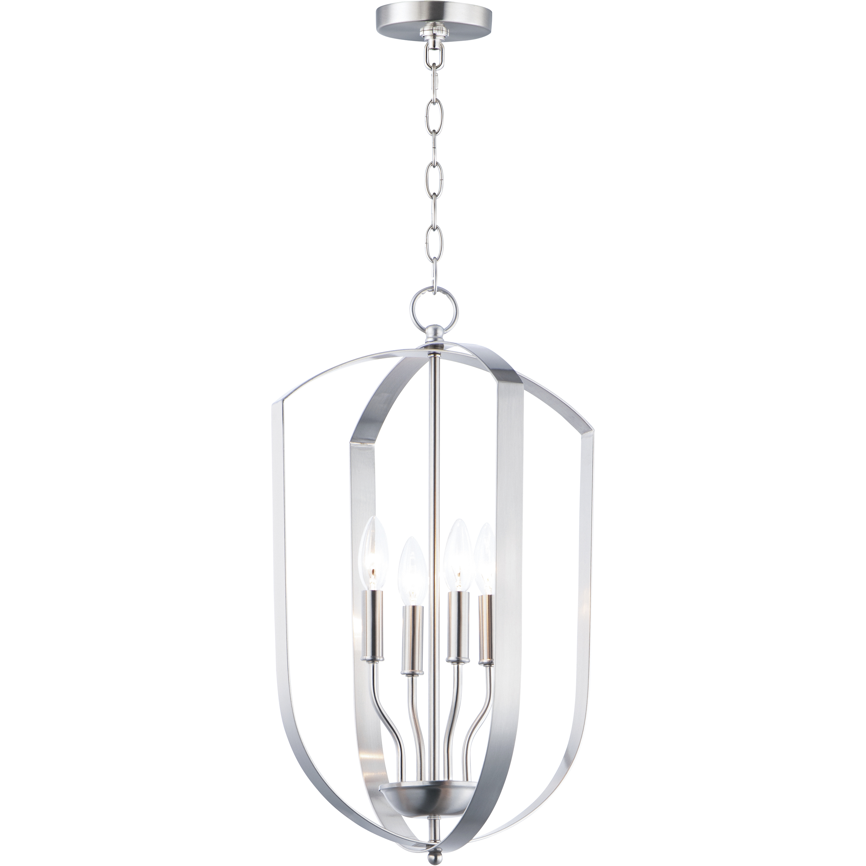 Provident 4 Light 14.5 inch Satin Nickel Chandelier Ceiling Light