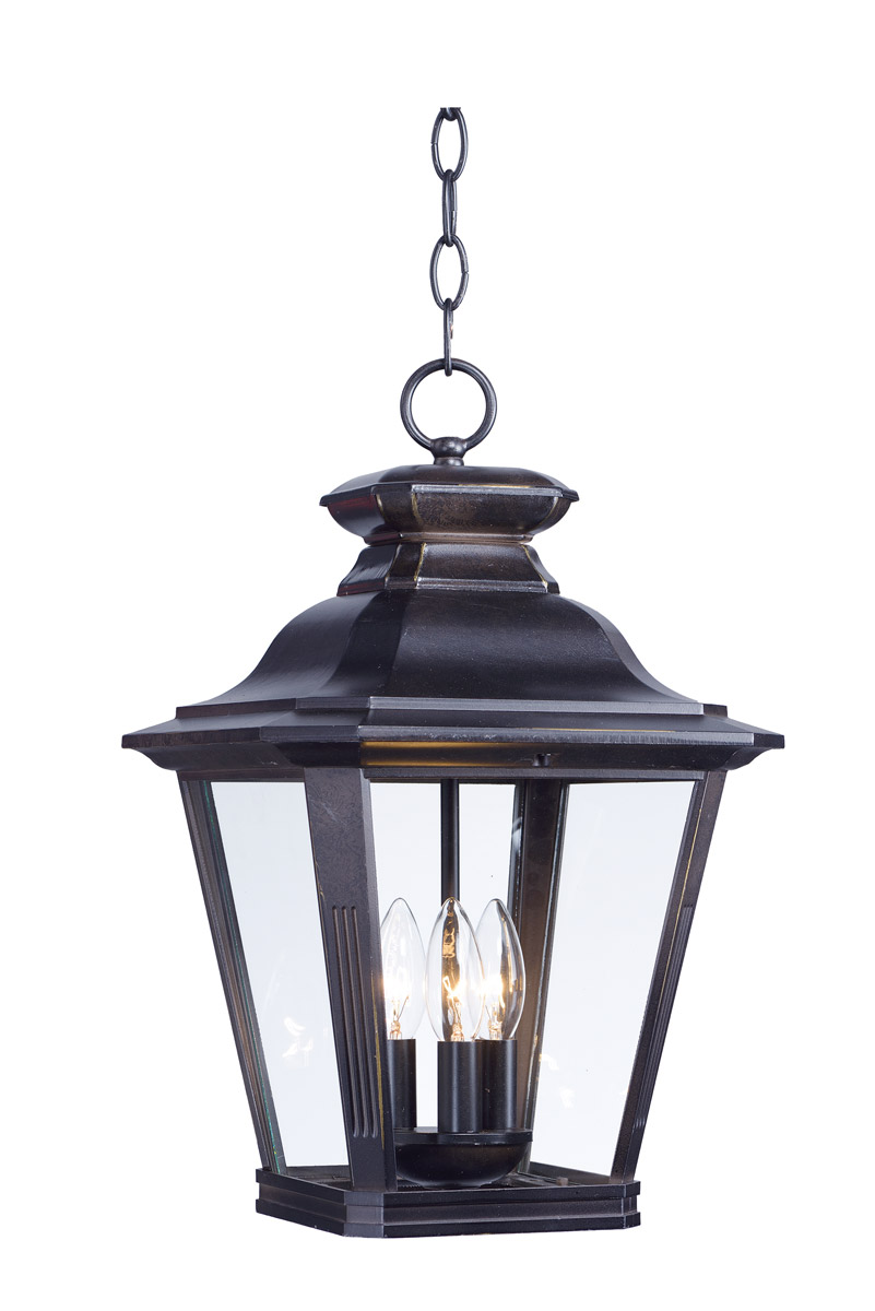 Maxim 1139CLBZ Knoxville 3 Light 11 inch Bronze Outdoor Hanging