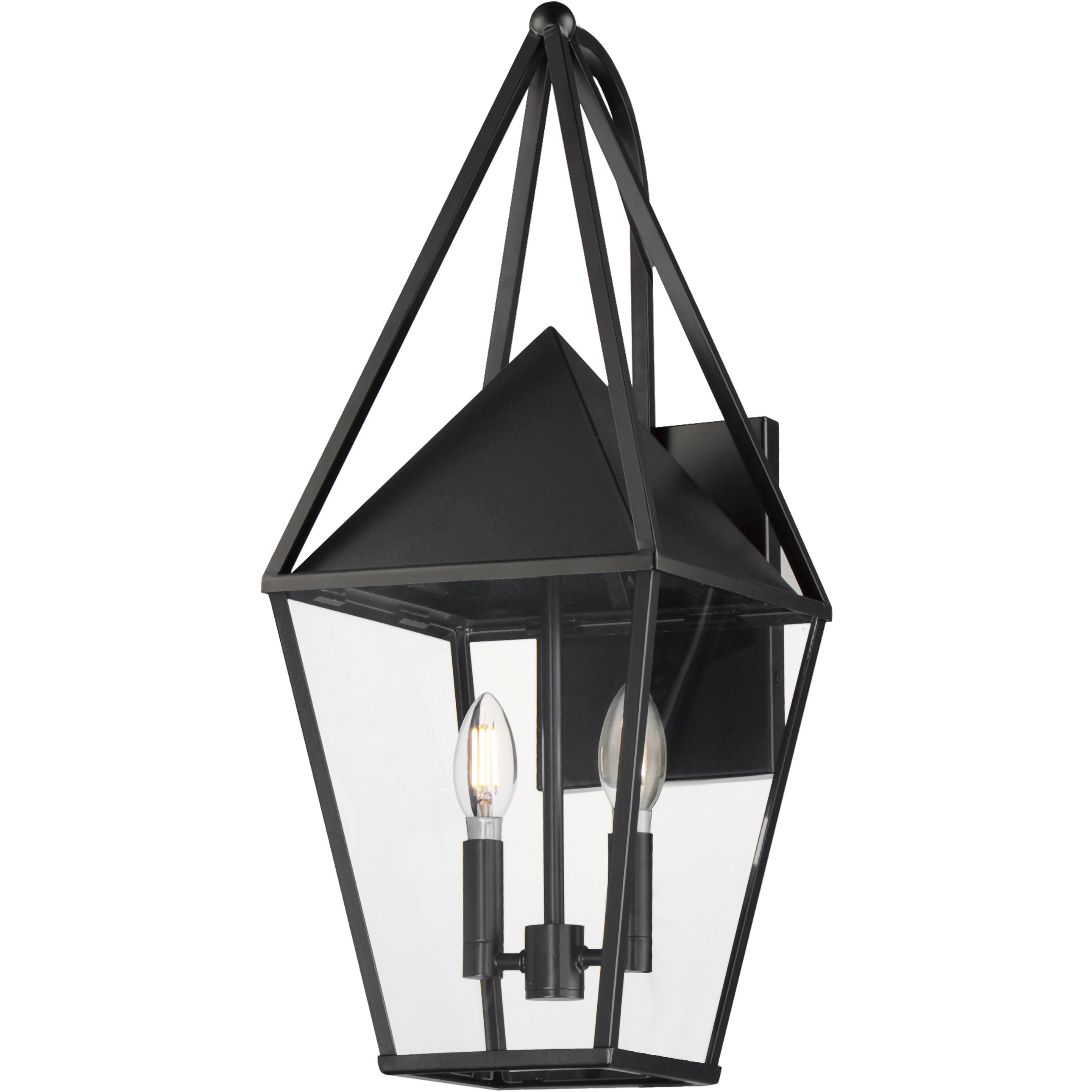 Bavaria 2 Light 22.75 inch Black Outdoor Wall Mount