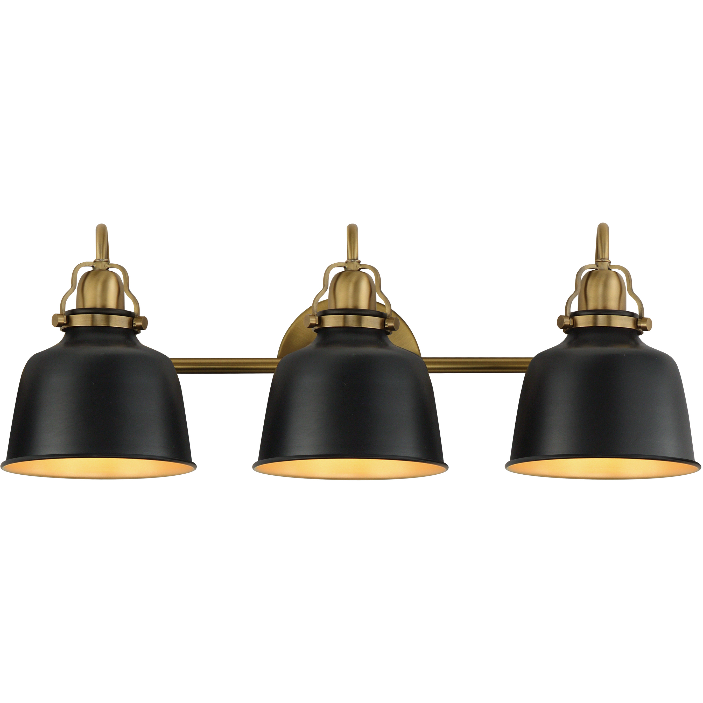Hollis 3 Light 24 inch Natural Aged Brass Wall Sconce Wall Light