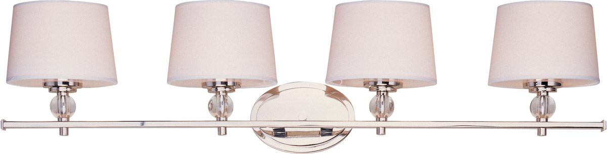 Maxim 12764WTPN Rondo 4 Light 36 inch Polished Nickel Bath