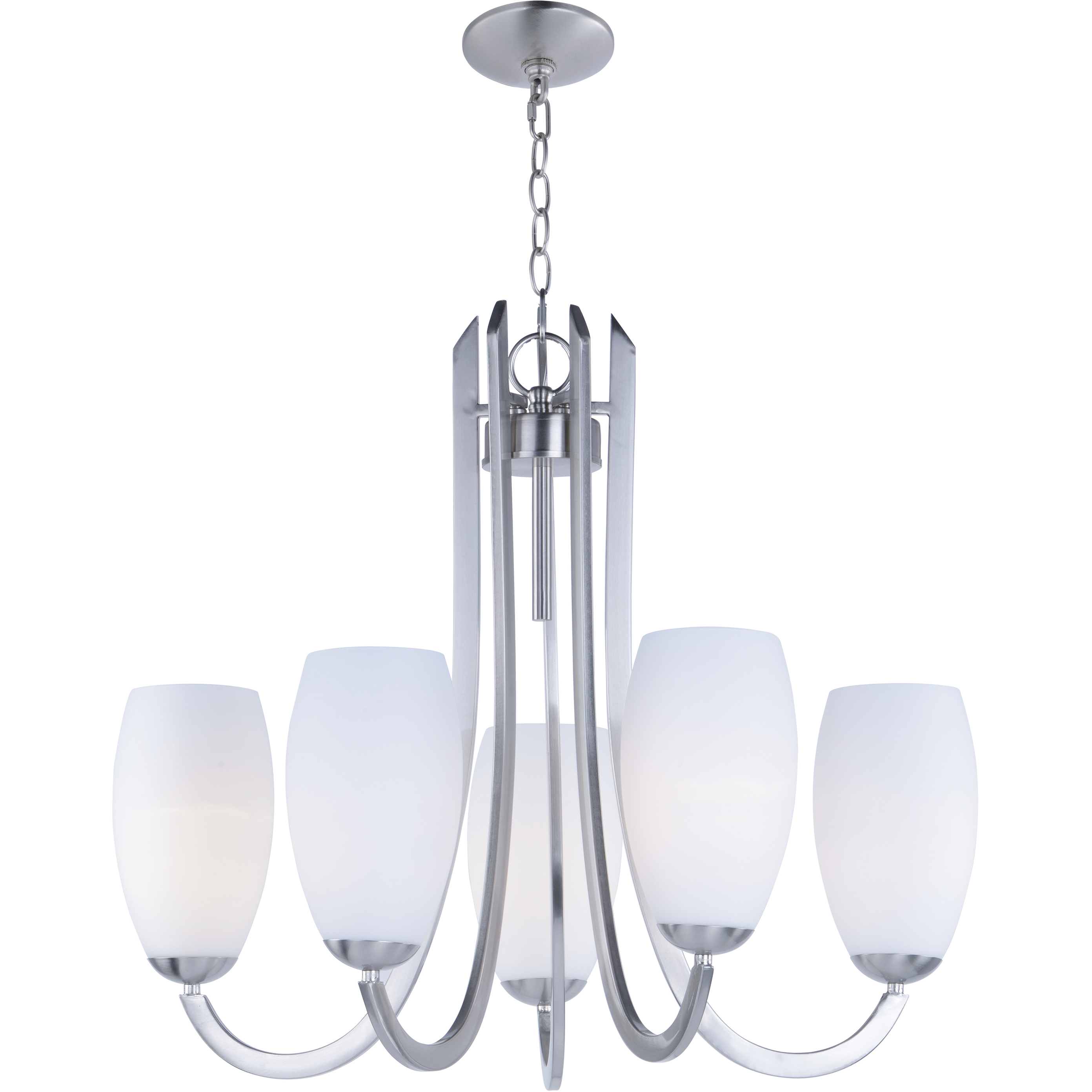 Taylor 5 Light 27.5 inch Satin Nickel Chandelier Ceiling Light