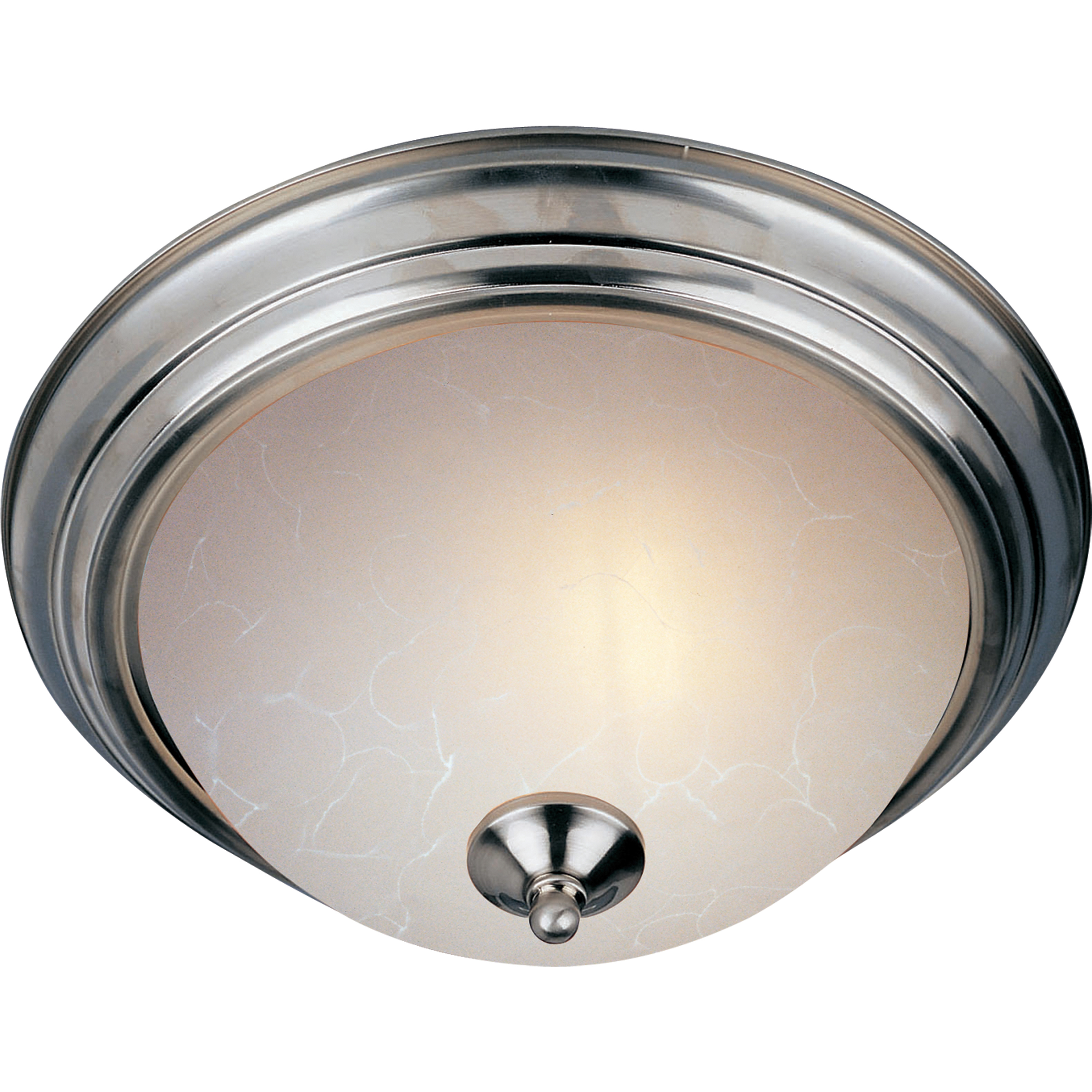 Essentials - 584x 3 Light 15.5 inch Satin Nickel Flush Mount Ceiling Light in Ice