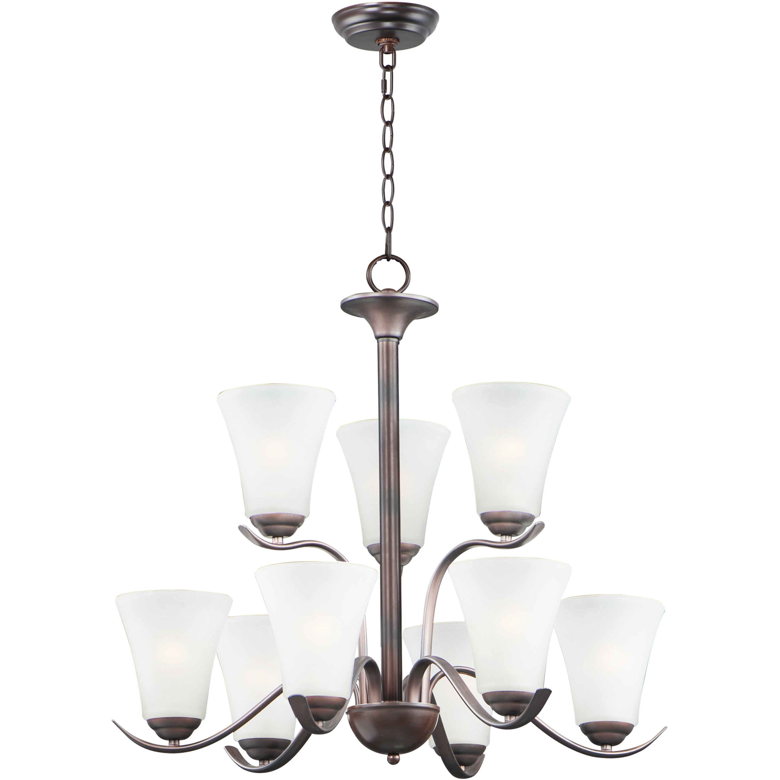 Vital 9 Light 26 inch Oil Rubbed Bronze Chandelier Ceiling Light