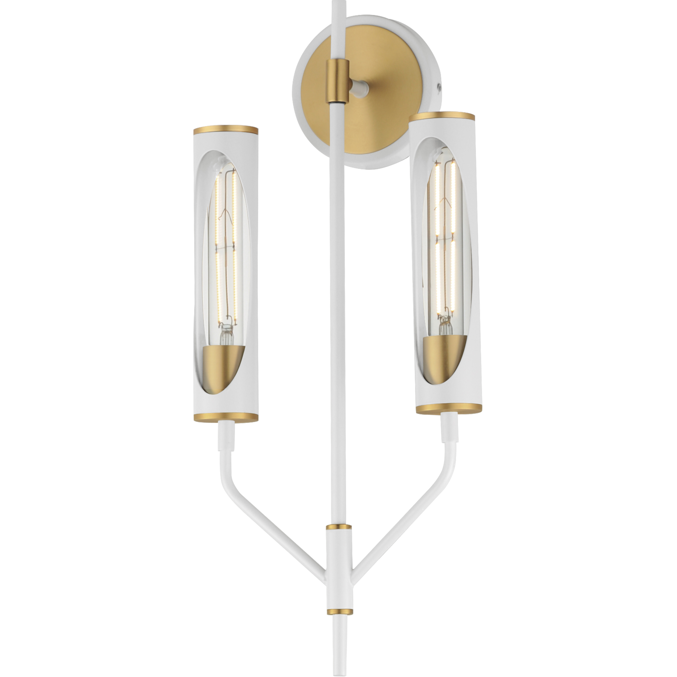 Regent LED 10 inch Light French Gray and Natural Aged Brass ADA Wall Sconce Wall Light