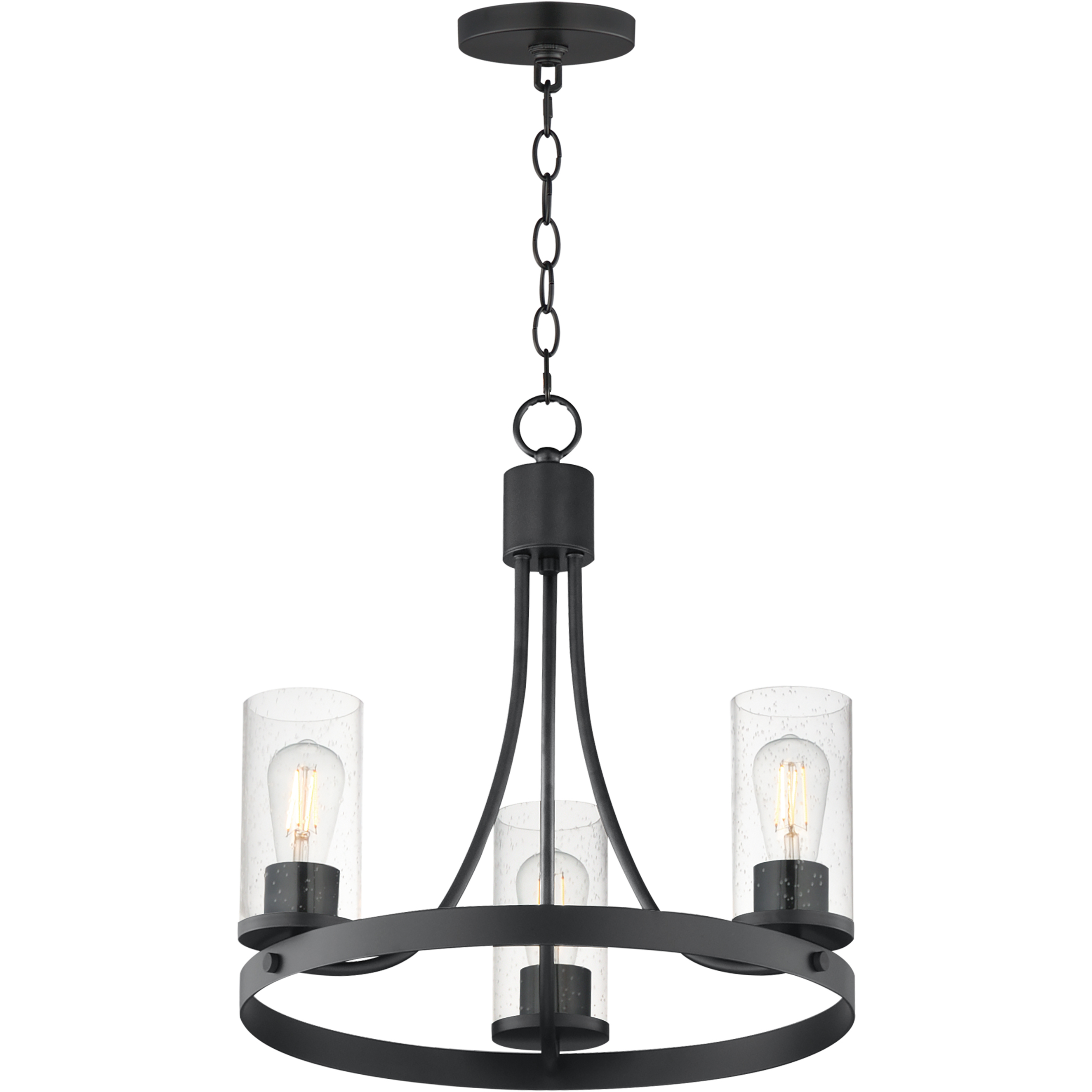 Livingston 3 Light 20 inch Black Chandelier Ceiling Light