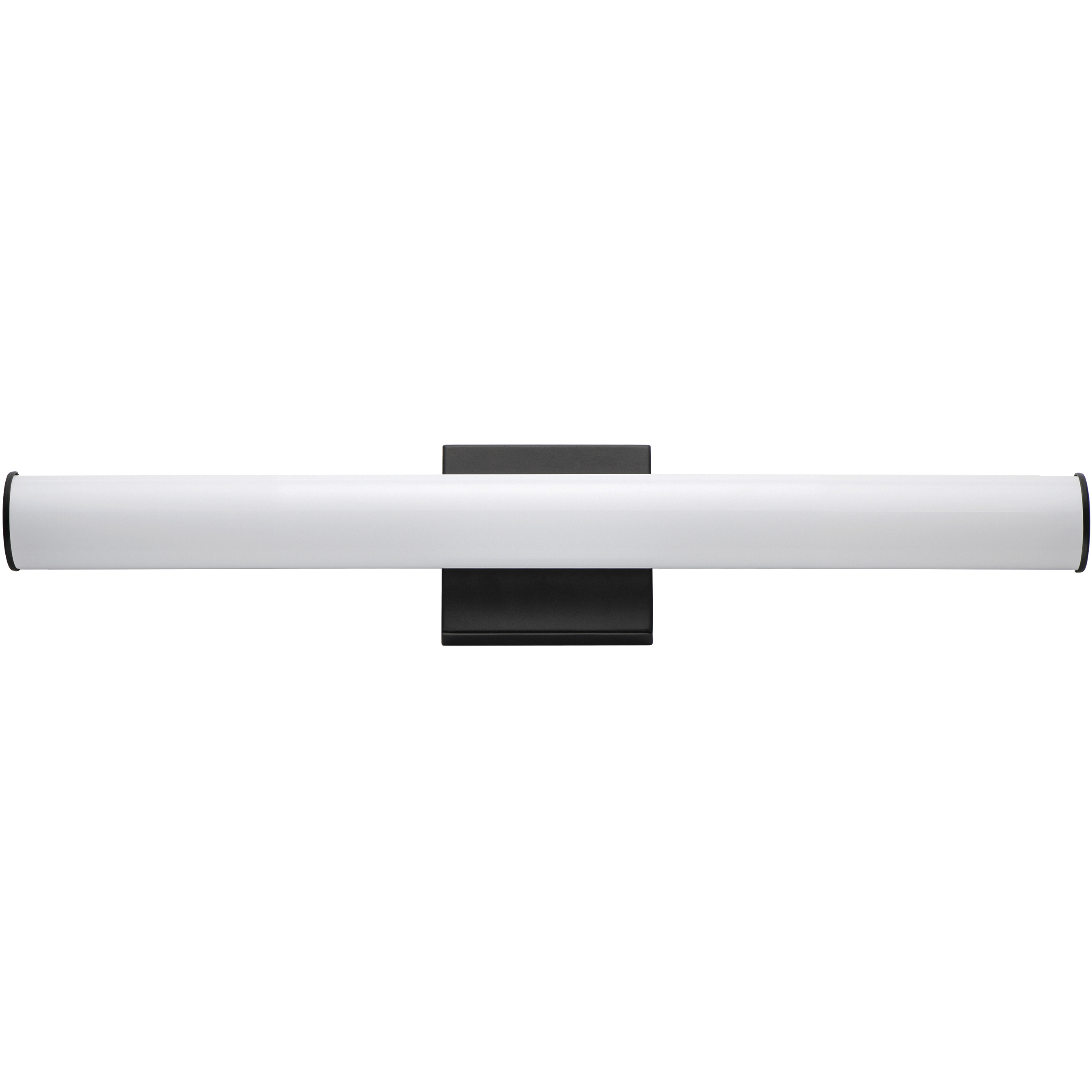 Rail LED 24 inch Black Bath Vanity Wall Light