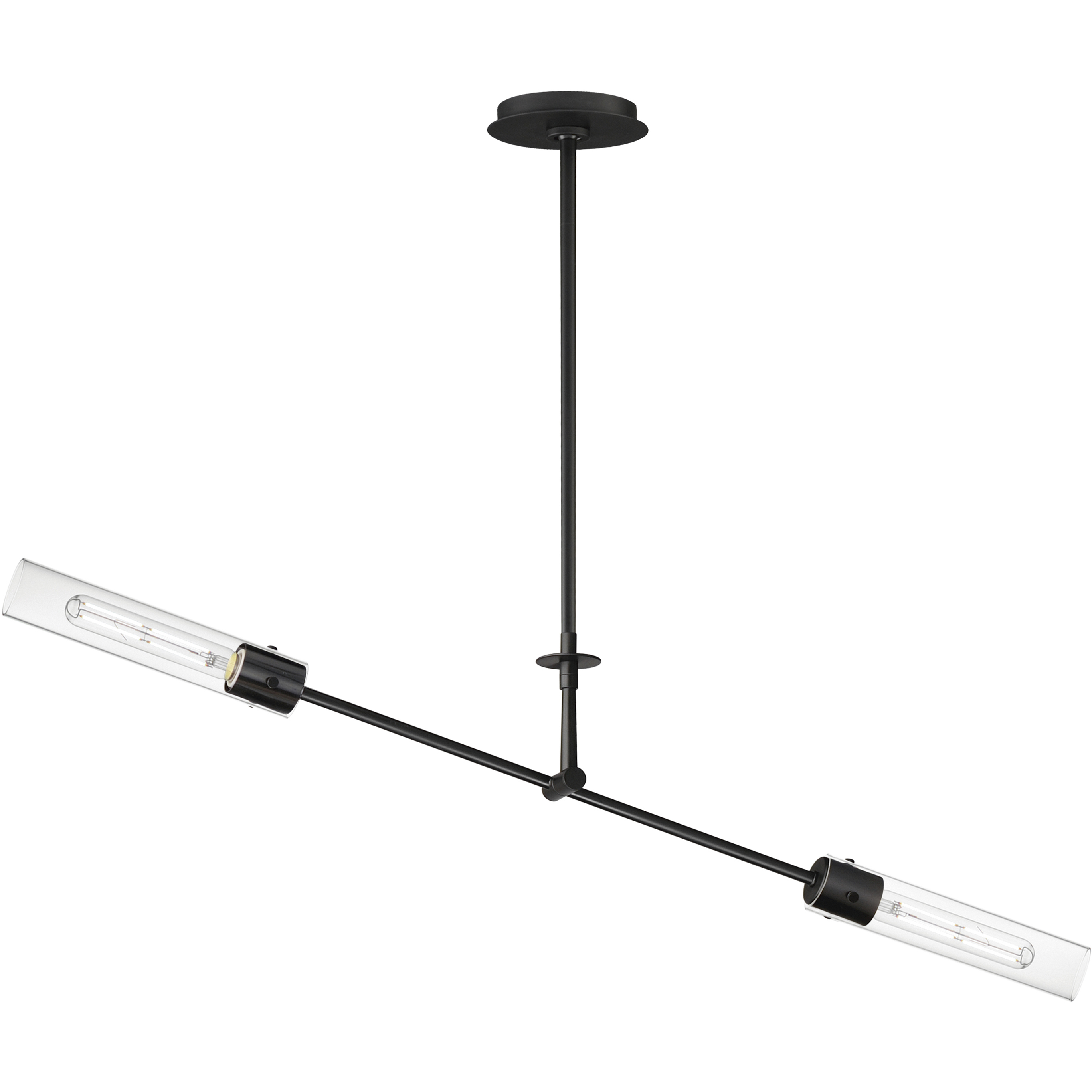 Equilibrium LED 42 inch Black Linear Pendant Ceiling Light