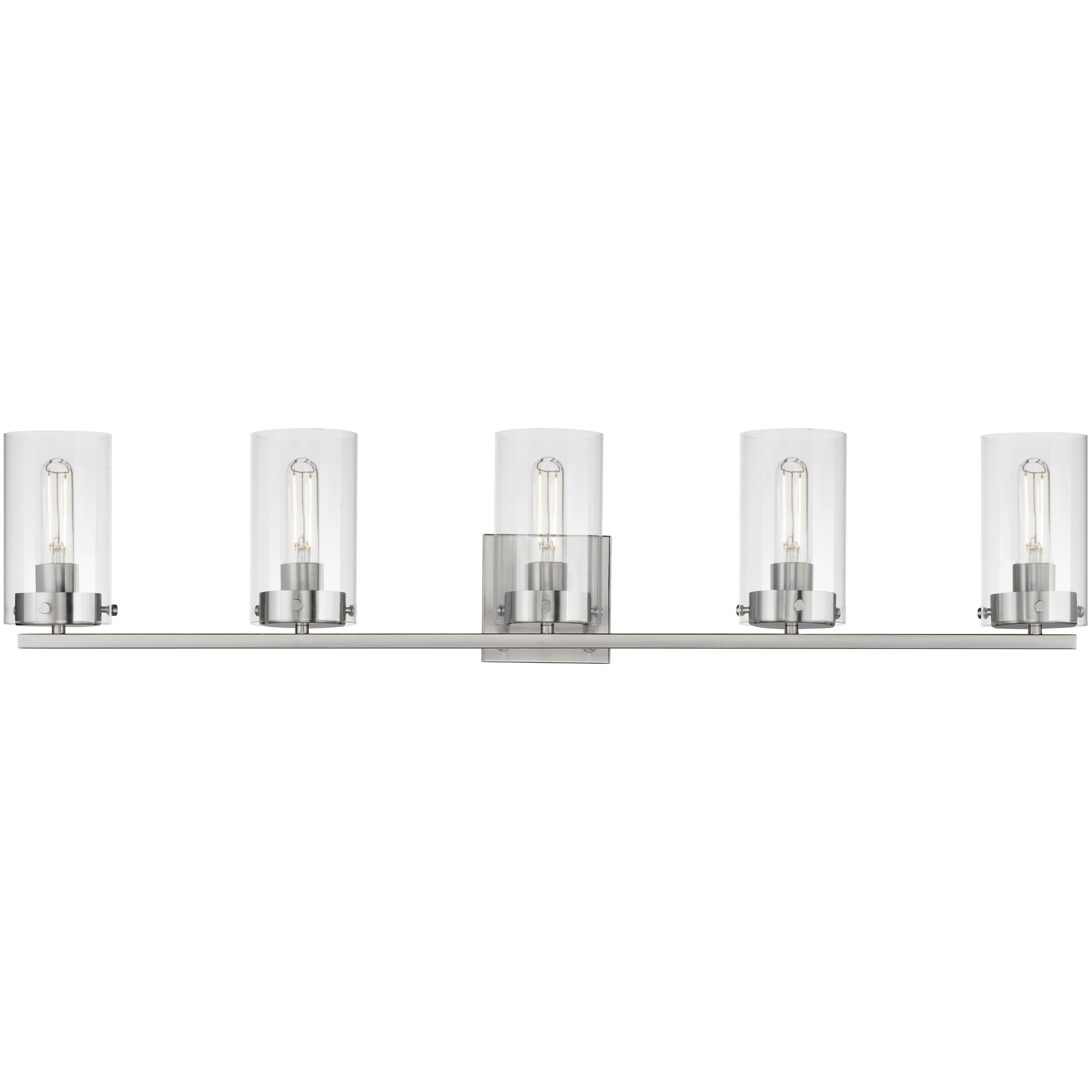 Pinn 5 Light 39 inch Satin Nickel Bath Vanity Wall Light