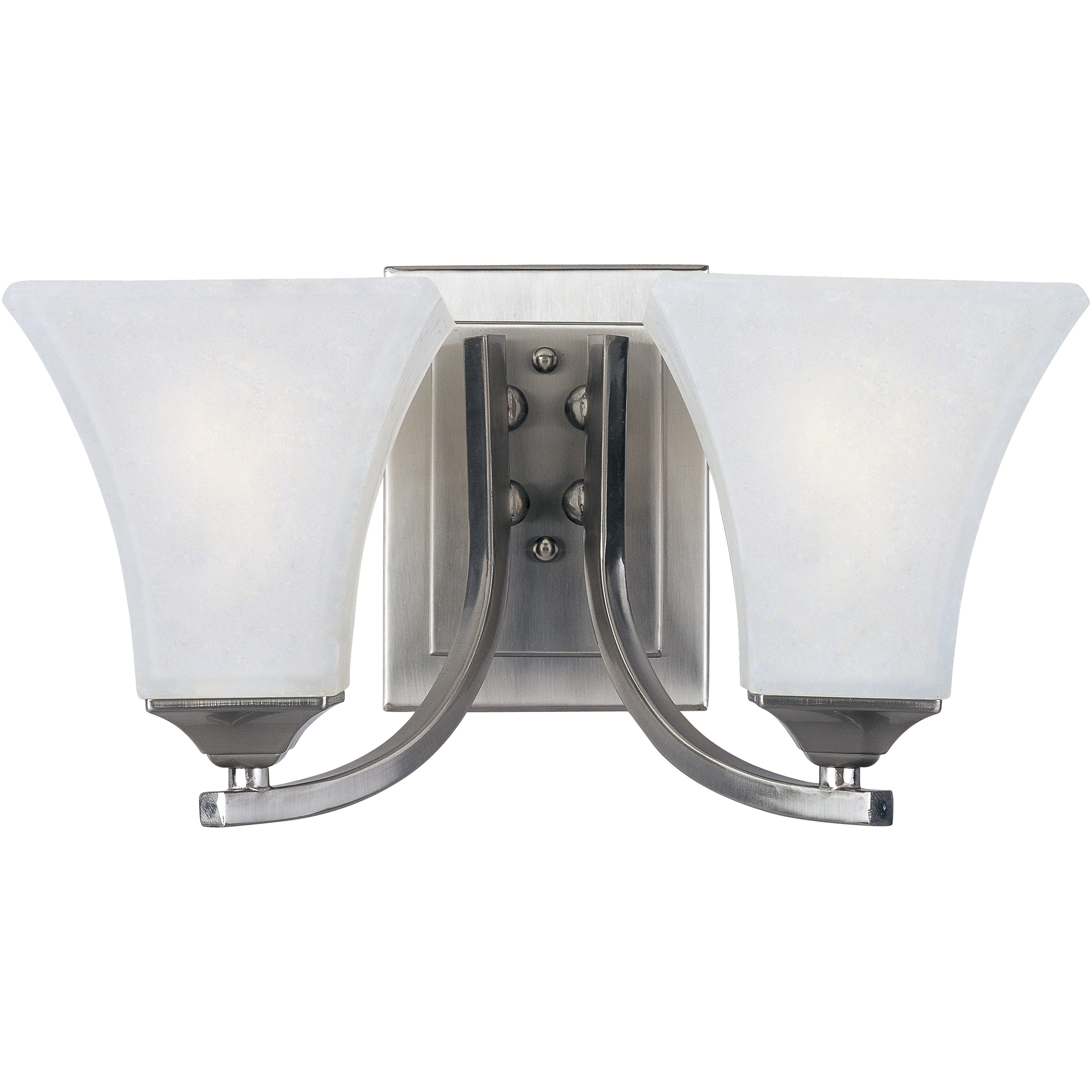 Aurora 2 Light 13.5 inch Satin Nickel Bath Vanity Wall Light