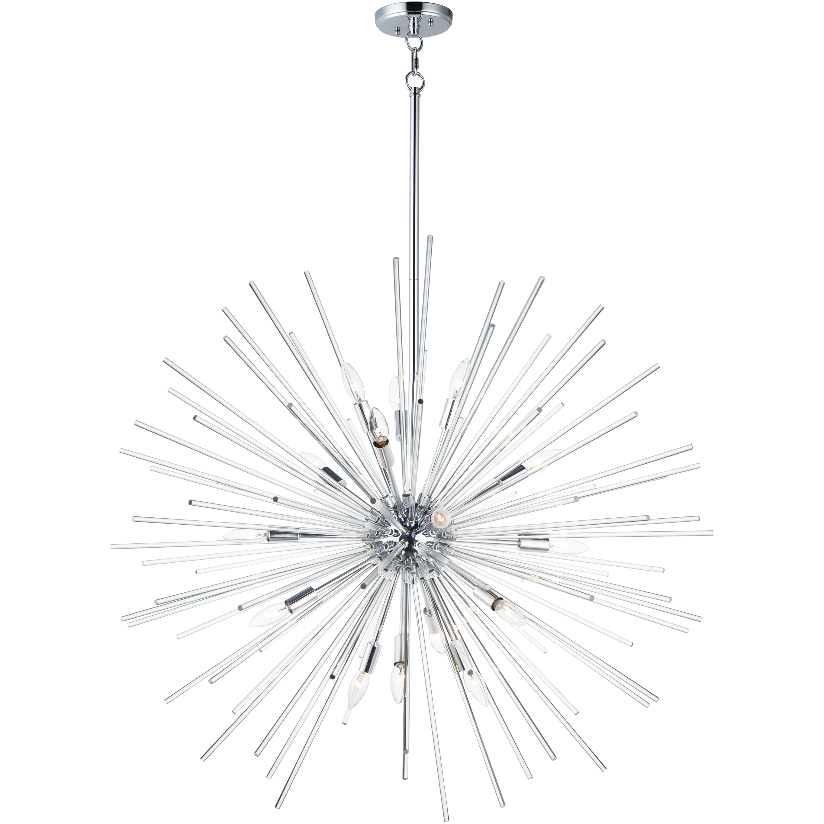 Polaris 16 Light 40 inch Polished Chrome Multi-Light Pendant Ceiling Light