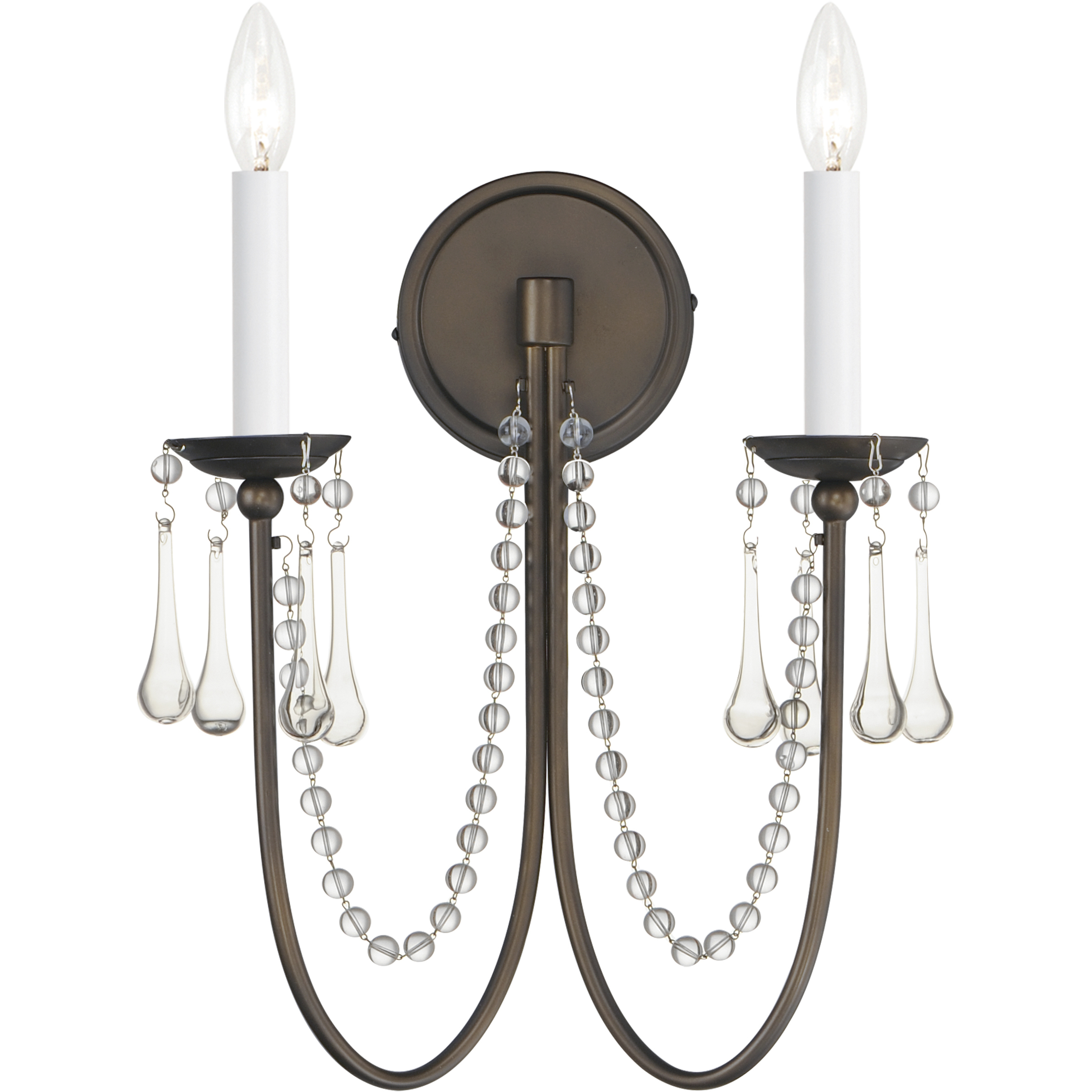 Plumette 2 Light 14 inch Chestnut Bronze Wall Sconce Wall Light