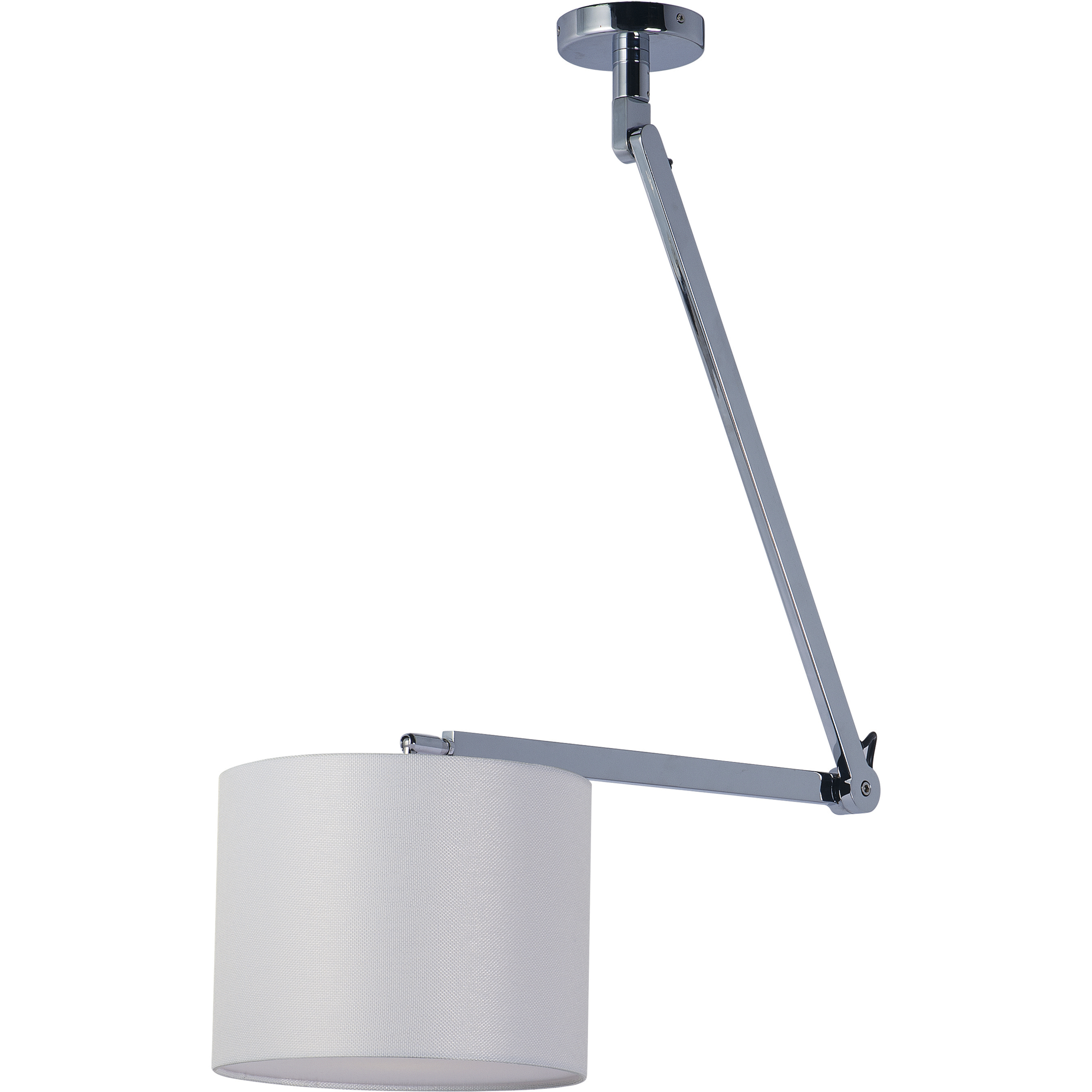 Hotel LED 11 inch Polished Chrome Single Pendant Ceiling Light