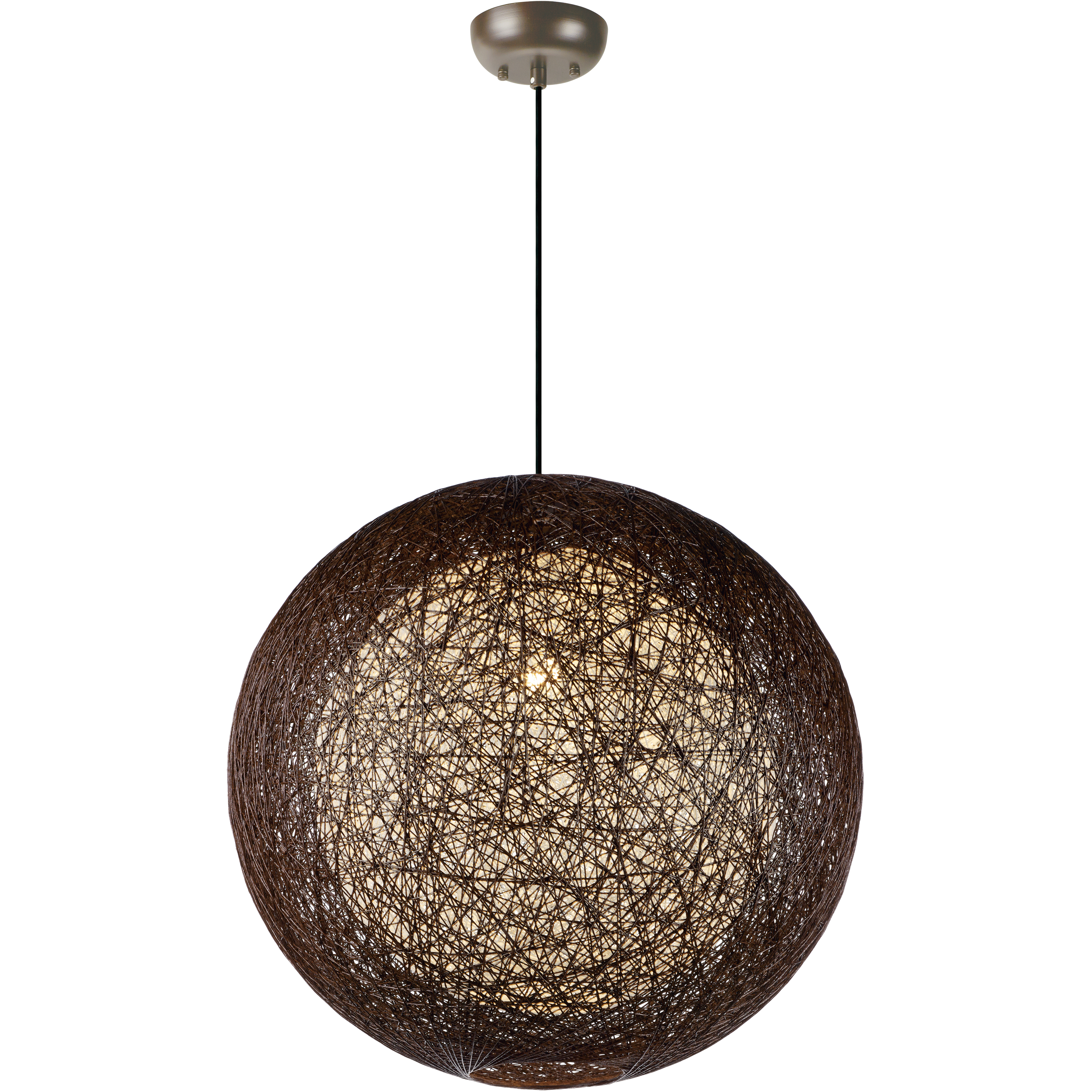 Bali 1 Light 24 inch Chocolate Outdoor Pendant