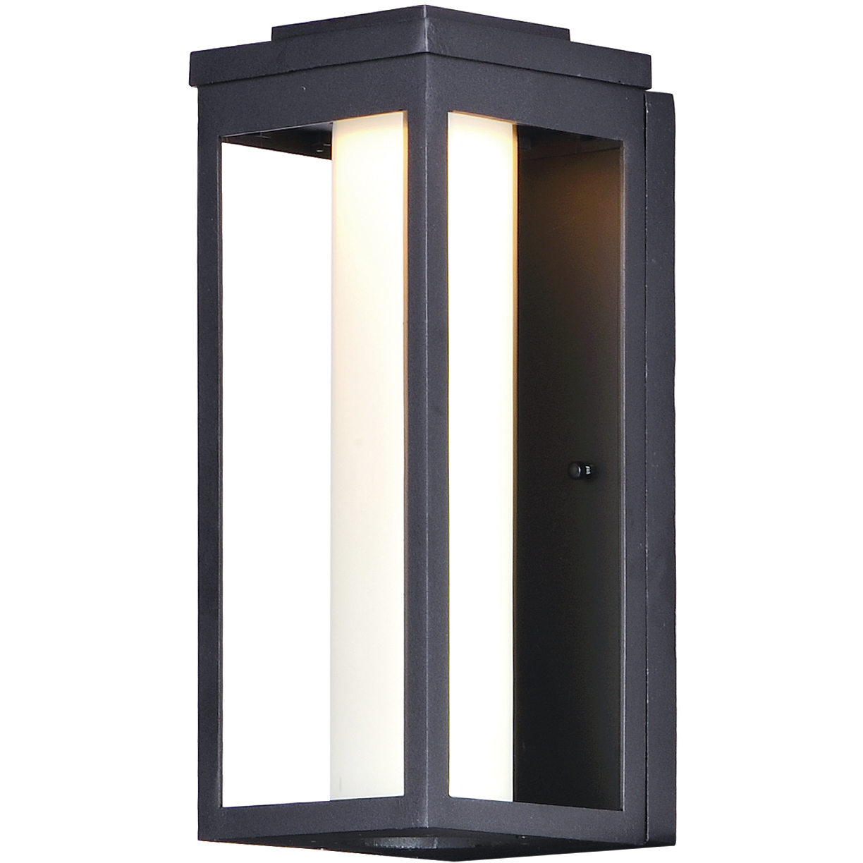 Salon LED 15 inch Black Outdoor Wall Mount in Satin White