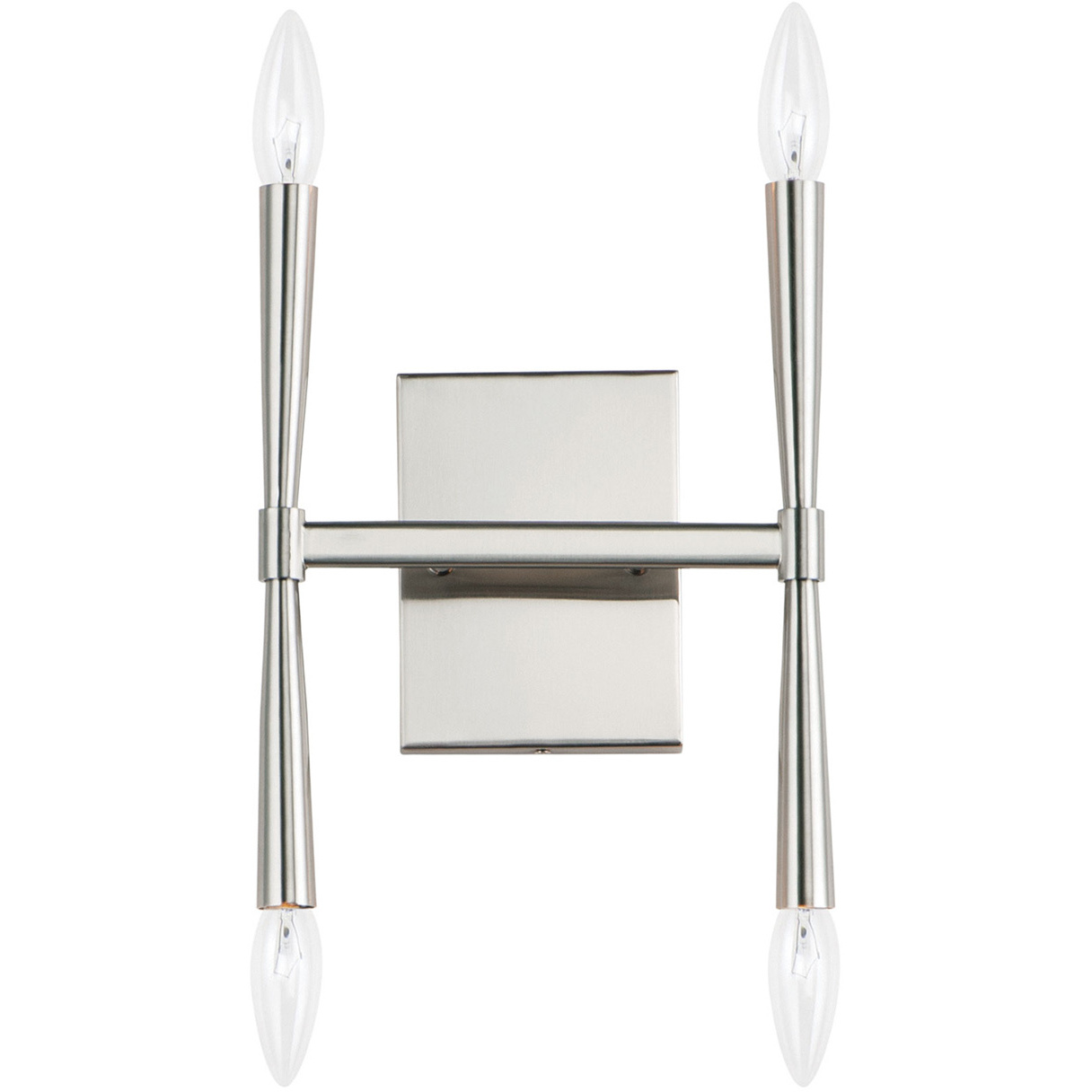 Rome 4 Light 9.75 inch Satin Nickel ADA Wall Sconce Wall Light